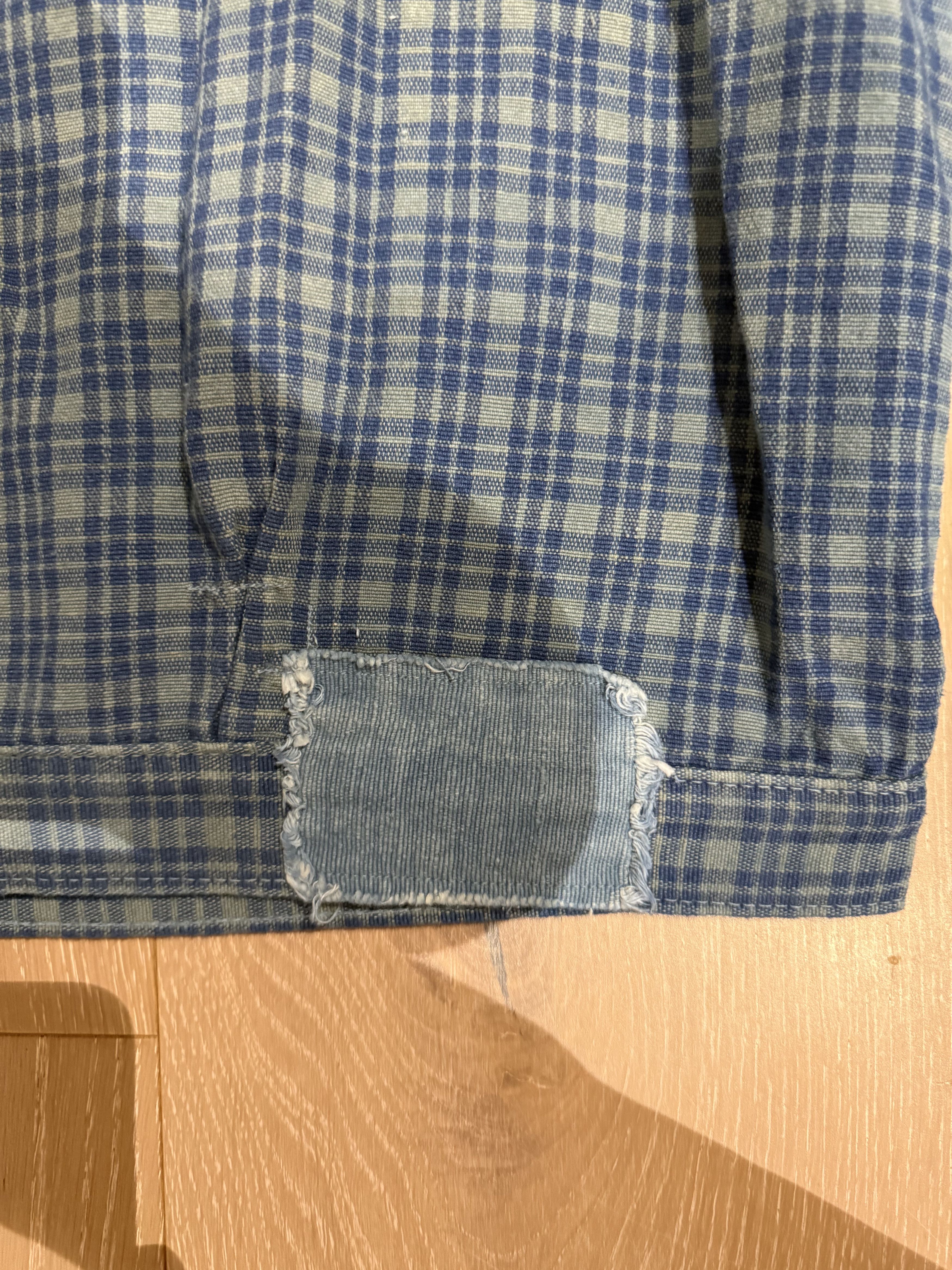 Story Mfg. 💚 Blue In Green x Story Mfg. Sundae Jacket Indigo Mud Check Size US M / EU 48-50 / 2 - 16 Thumbnail