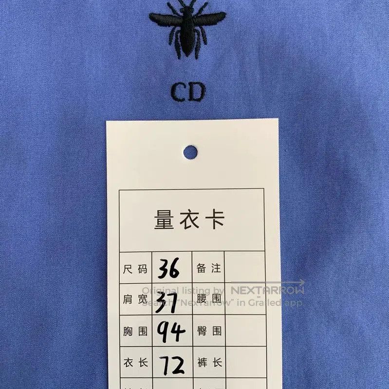Dior Dior Blue Cotton Women's Shirt Size S . Size S / US 4 / IT 40 - 8 Thumbnail