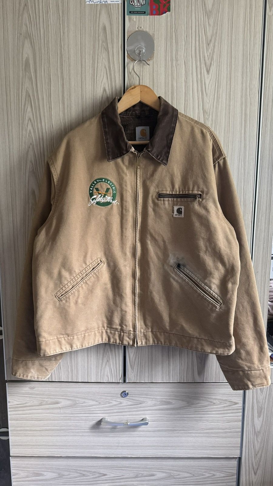 Vintage Vintage Carhartt Detroit Jacket J97 CML Size US XXL / EU 58 / 5 - 1 Thumbnail