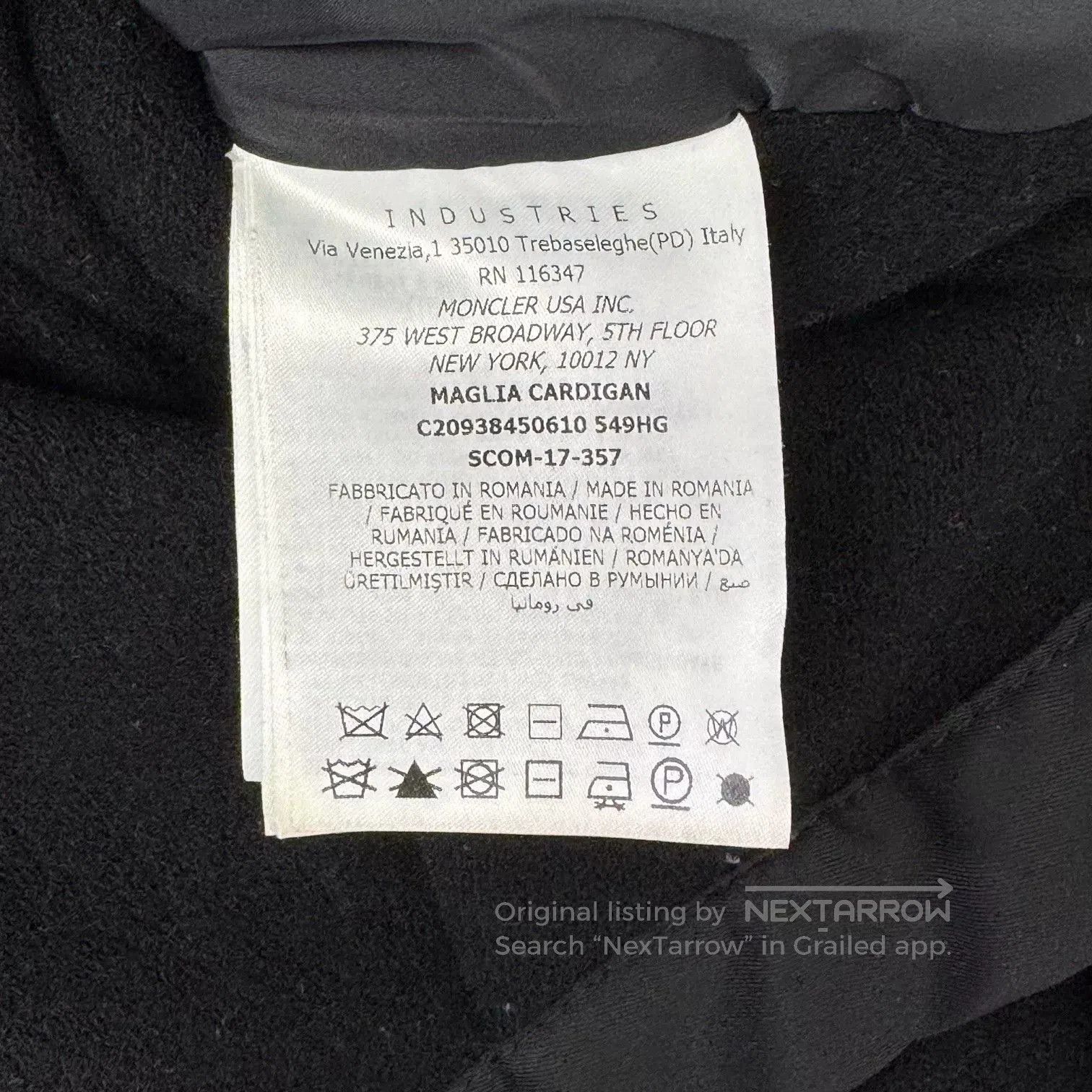 Moncler Moncler Wool Blend Zip Hoodie Jacket. Size XS / US 0-2 / IT 36-38 - 4 Thumbnail