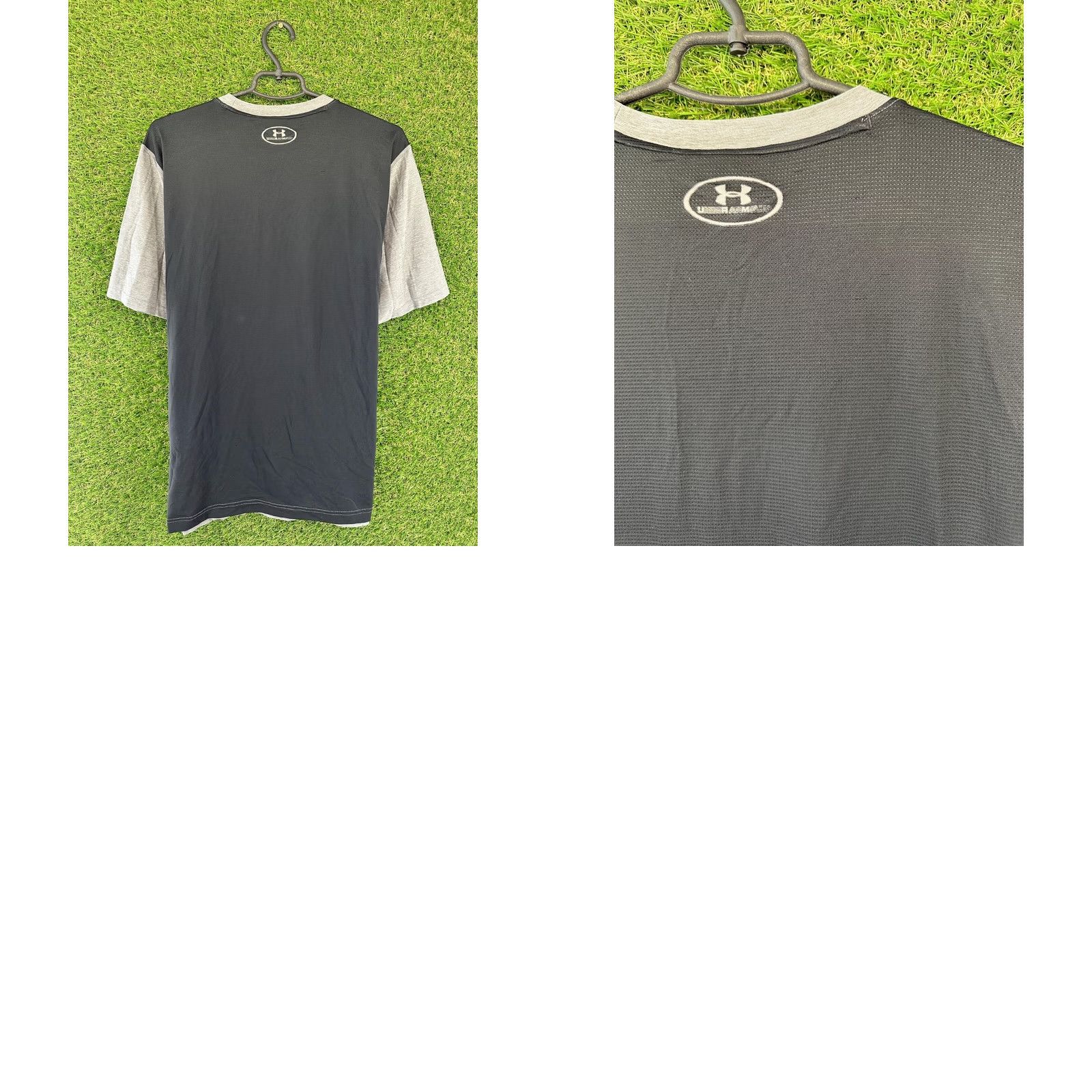 Under Armour UNDER ARMOUR Shirt Men 2017 HeatGear Jersey Short Sleeve Crew Neck Size L Gray Black Size US L / EU 52-54 / 3 - 9 Thumbnail