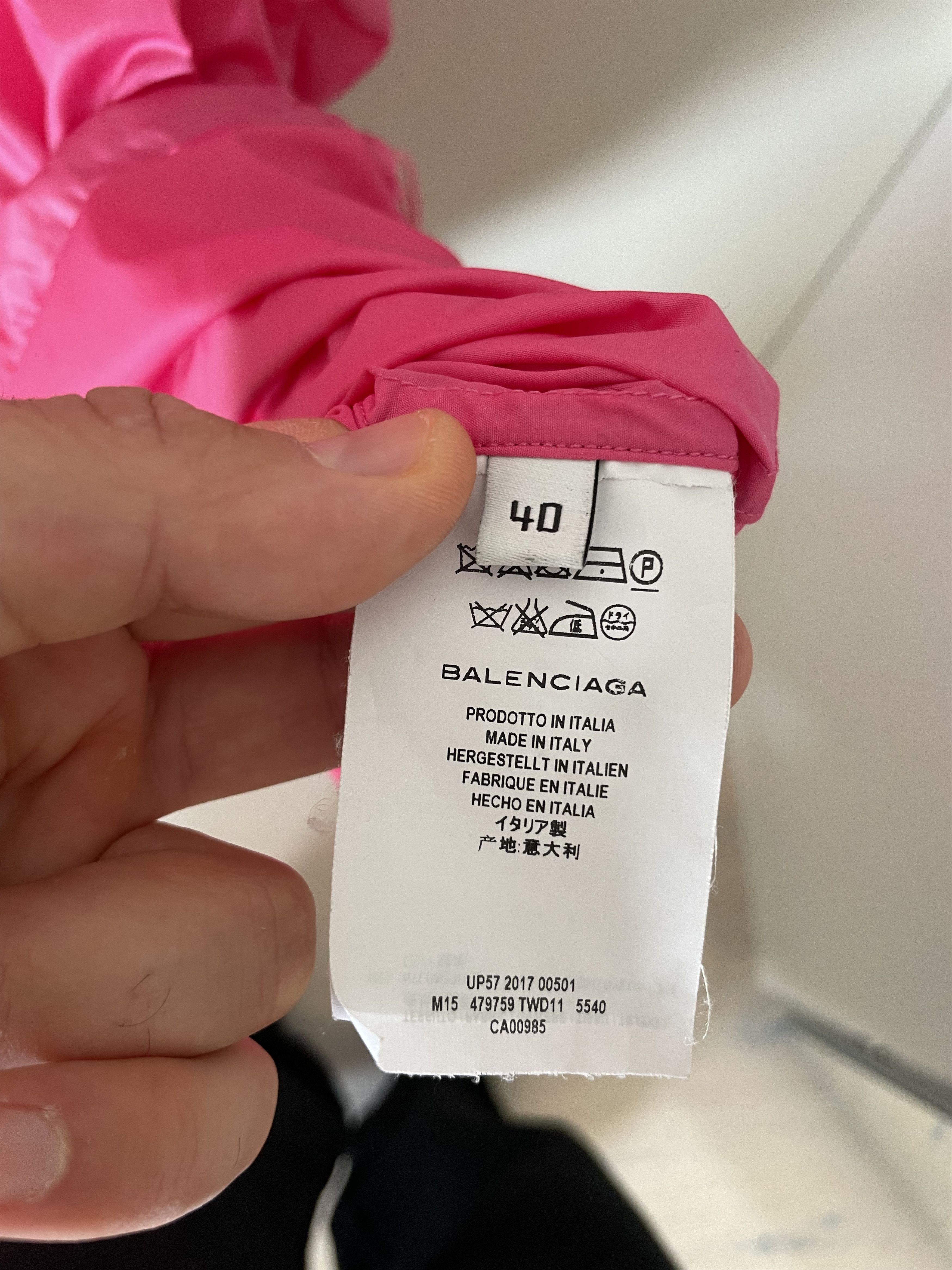 Balenciaga Balenciaga Pink Copyright Logo Track Jacket Size US M / EU 48-50 / 2 - 4 Thumbnail