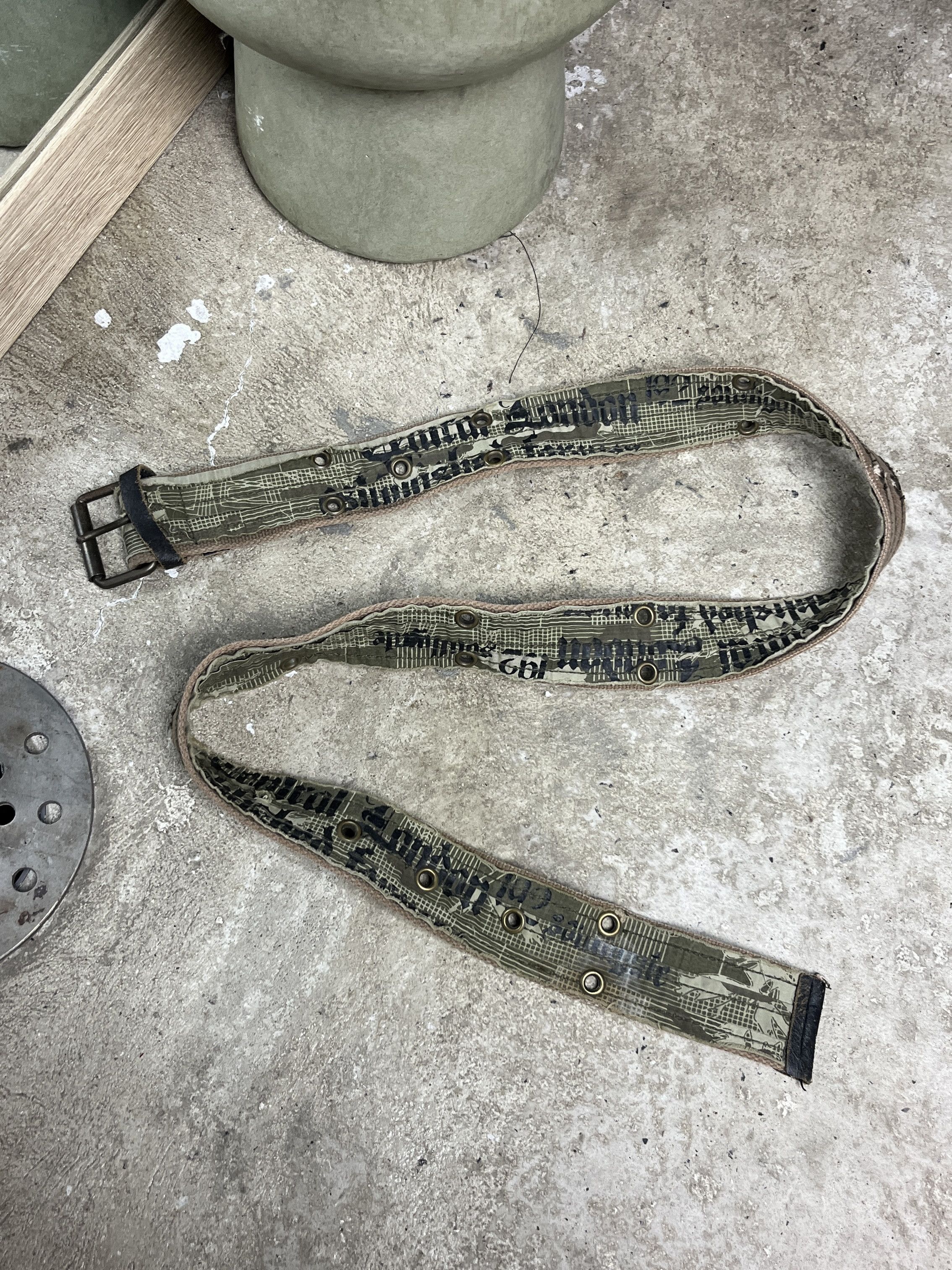 Vintage 2000s CAMO CANVAS MILITARY BELT - № 4506 Size ONE SIZE - 1 Thumbnail