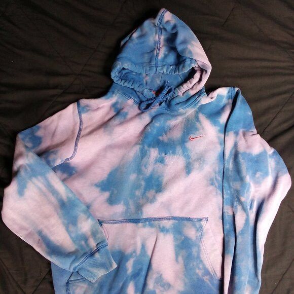 Nike Vintage Y2K Nike Small Swoosh Reverse Dye Hoodie Sweatshirt Size US M / EU 48-50 / 2 - 2 Thumbnail