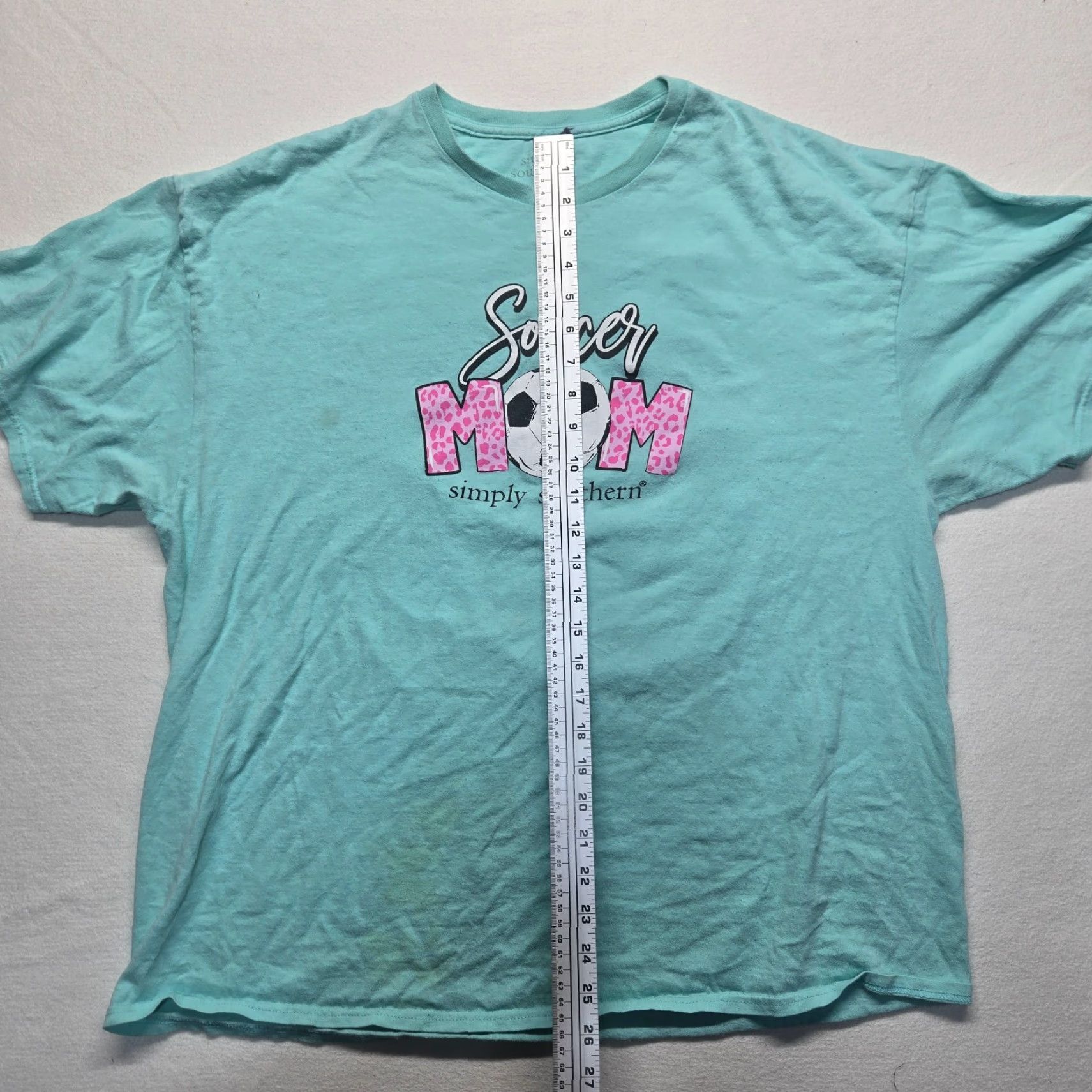 Vintage Simply Southern Shirt Blue Tee Adult Women's 2XL Blue 2XL Big Fan Softball Mom Classic Sports Lightweight Crew Neck Short Sleeve Cotton Knit Size XXL / US 16-18 / IT 52-54 - 6 Thumbnail