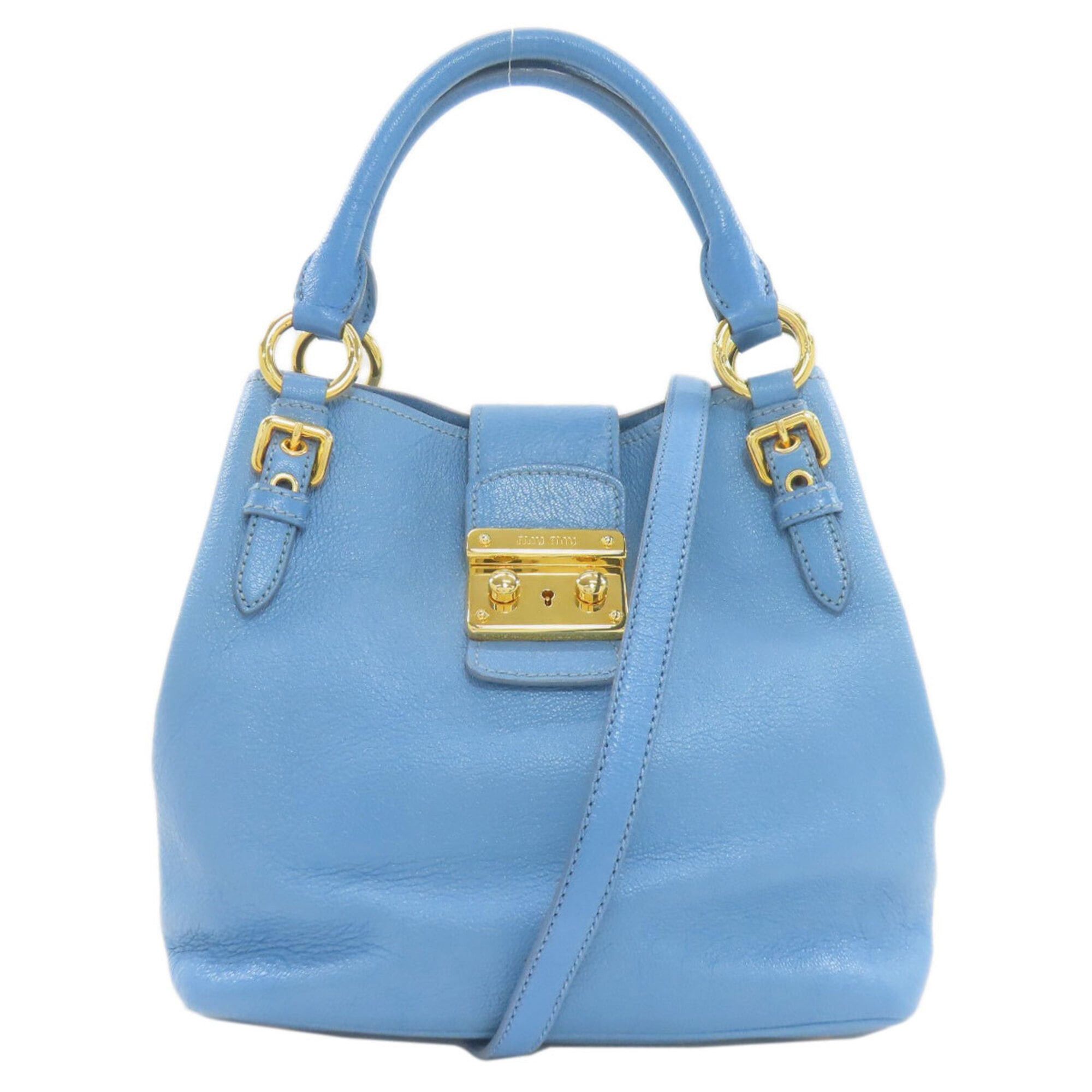 Miu Miu Miu Miu Miu 2-Way Leather Handbag for Women Size ONE SIZE - 1 Thumbnail