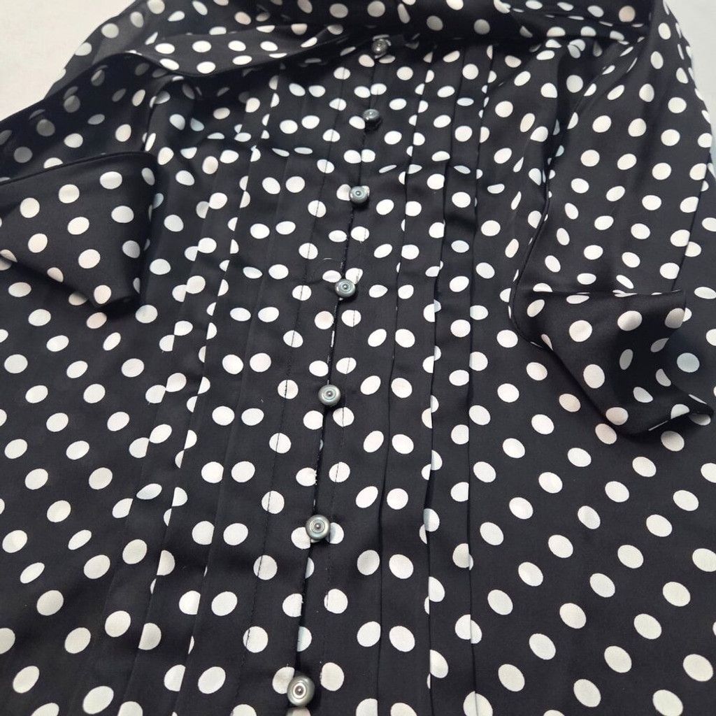 White House Black Market White House Bla Market-Chic &Polka Dot Sleeveless Blouse 2XS Size XXS / US 00 / IT 34 - 3 Thumbnail