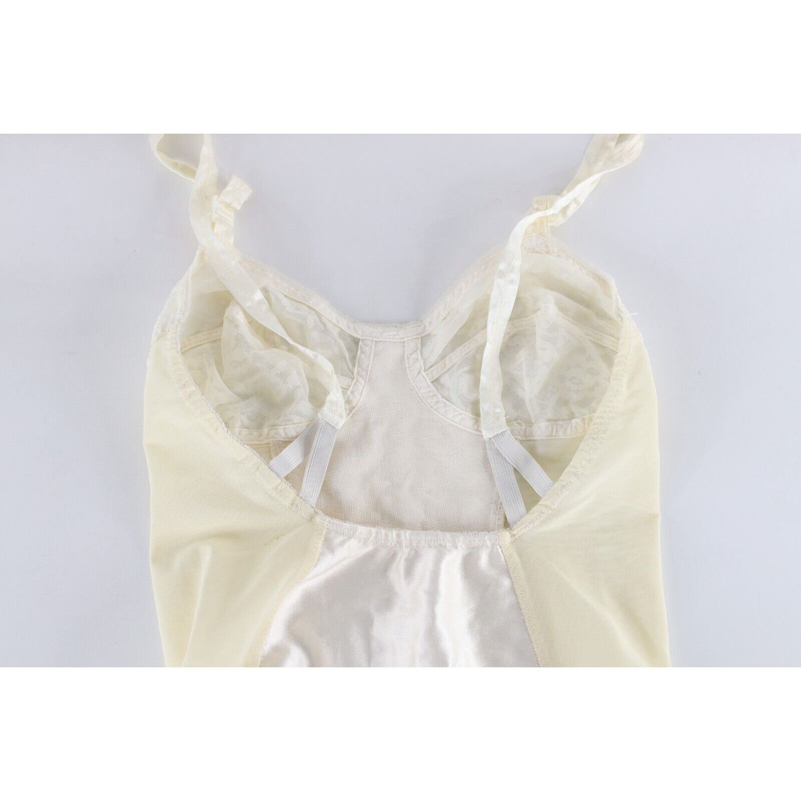 Vintage Vintage 50s 60s Lace Flower Shapewear Bodysuit Size ONE SIZE - 8 Thumbnail