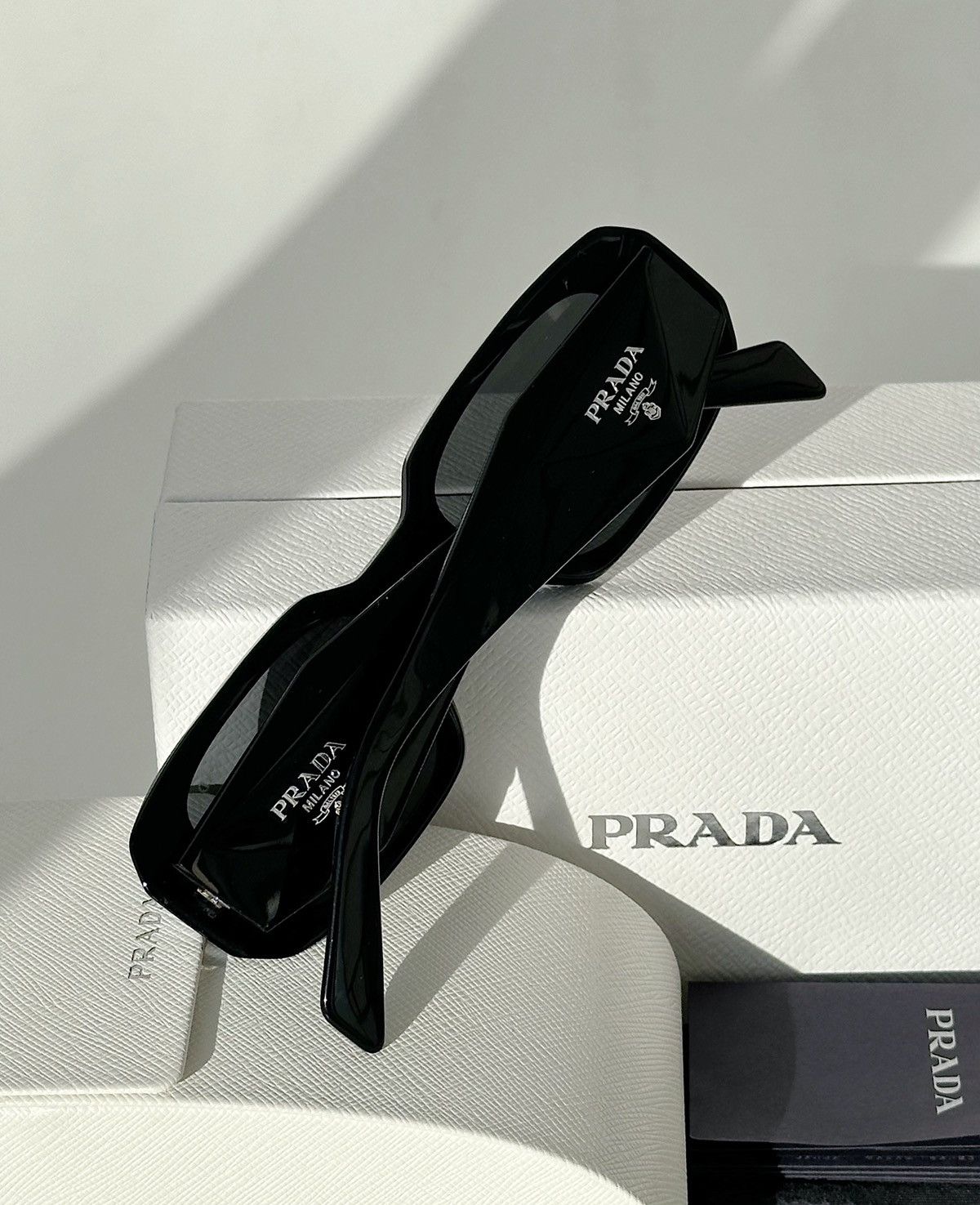 Prada × Raf Simons × Vintage PRADA Runway Symbole Sunglasses SPR17W rap ...