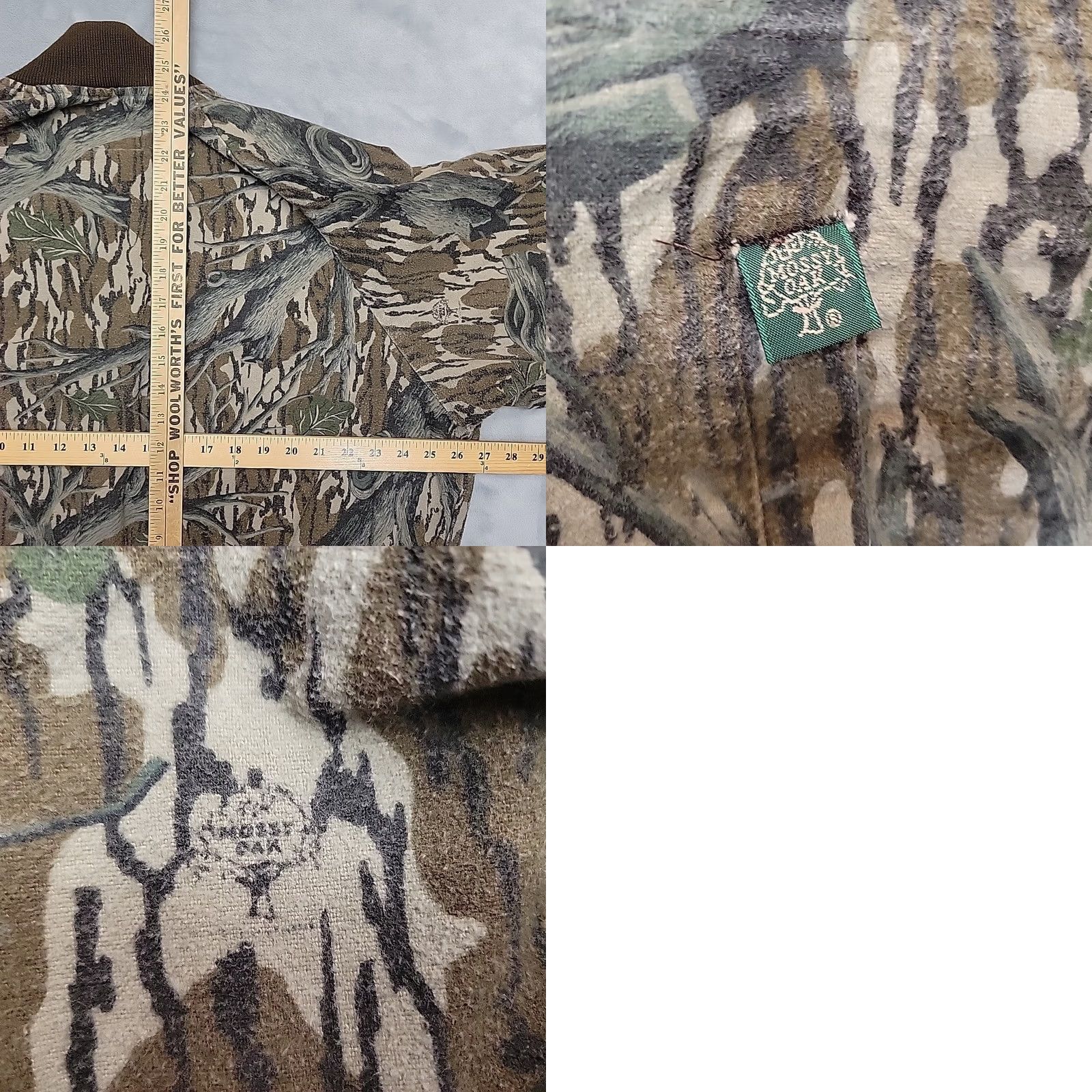 Vintage VINTAGE Mossy Oak Camo Bomber Jacket Mens XL Chamois Cloth Hunting Made in USA Jacket Size US XL / EU 56 / 4 - 8 Thumbnail