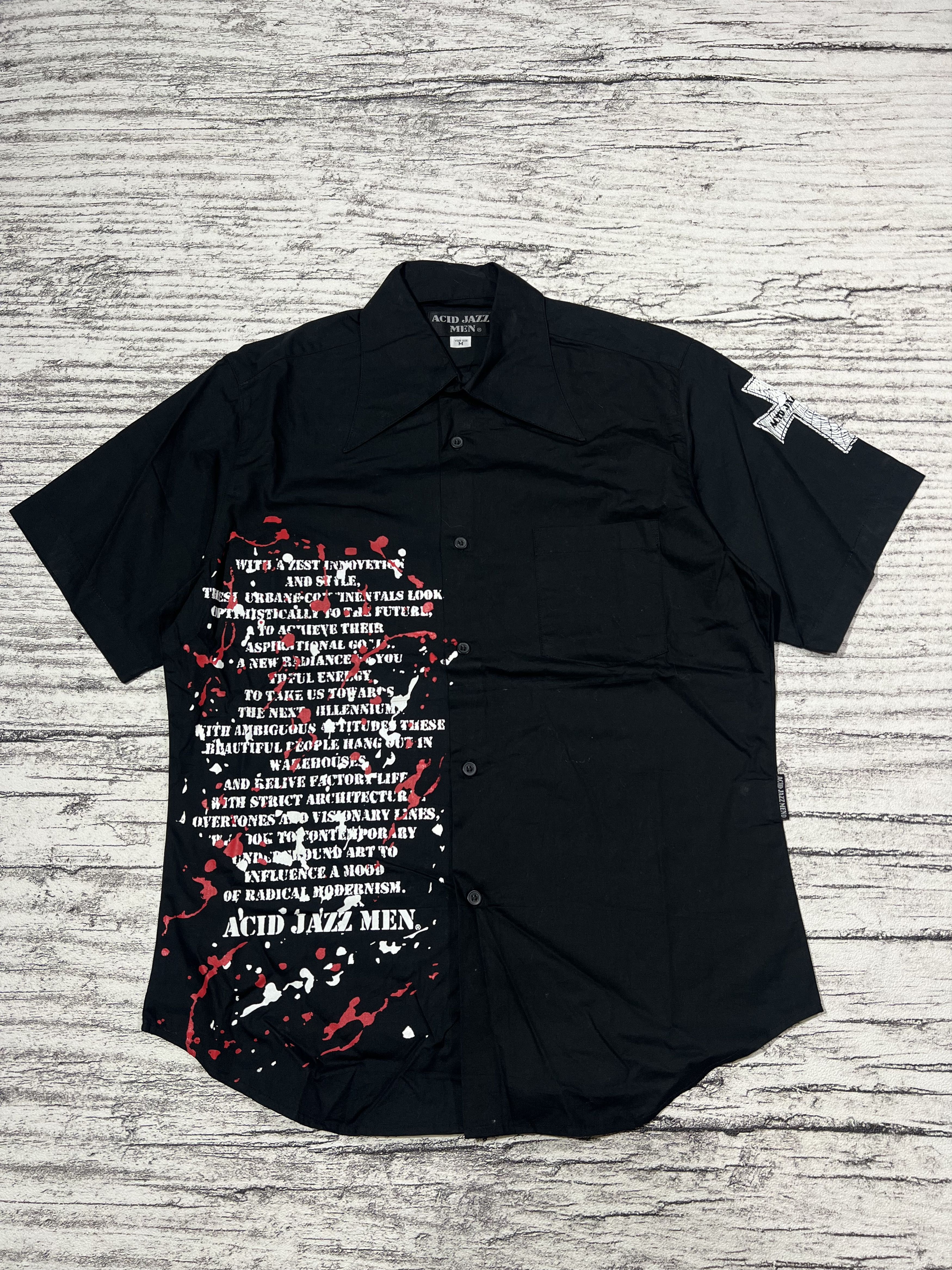 Japanese Brand 2000s Hysteric Poem Cross Shirt y2k lgb ifsixwasnine Size US M / EU 48-50 / 2 - 1 Thumbnail