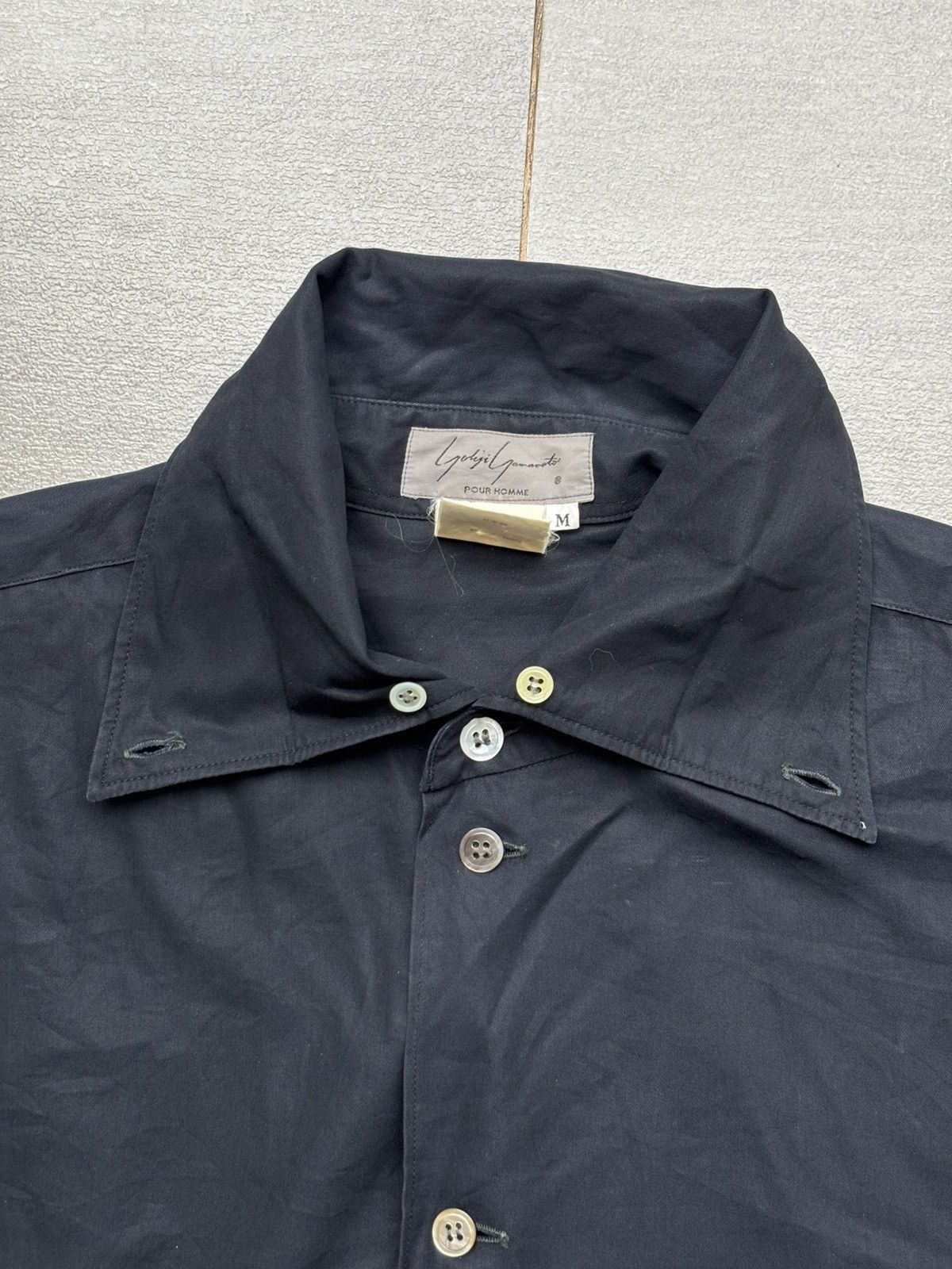 Yohji Yamamoto 1980s Pour Homme Oversized Button Shirt Size US M / EU 48-50 / 2 - 2 Thumbnail