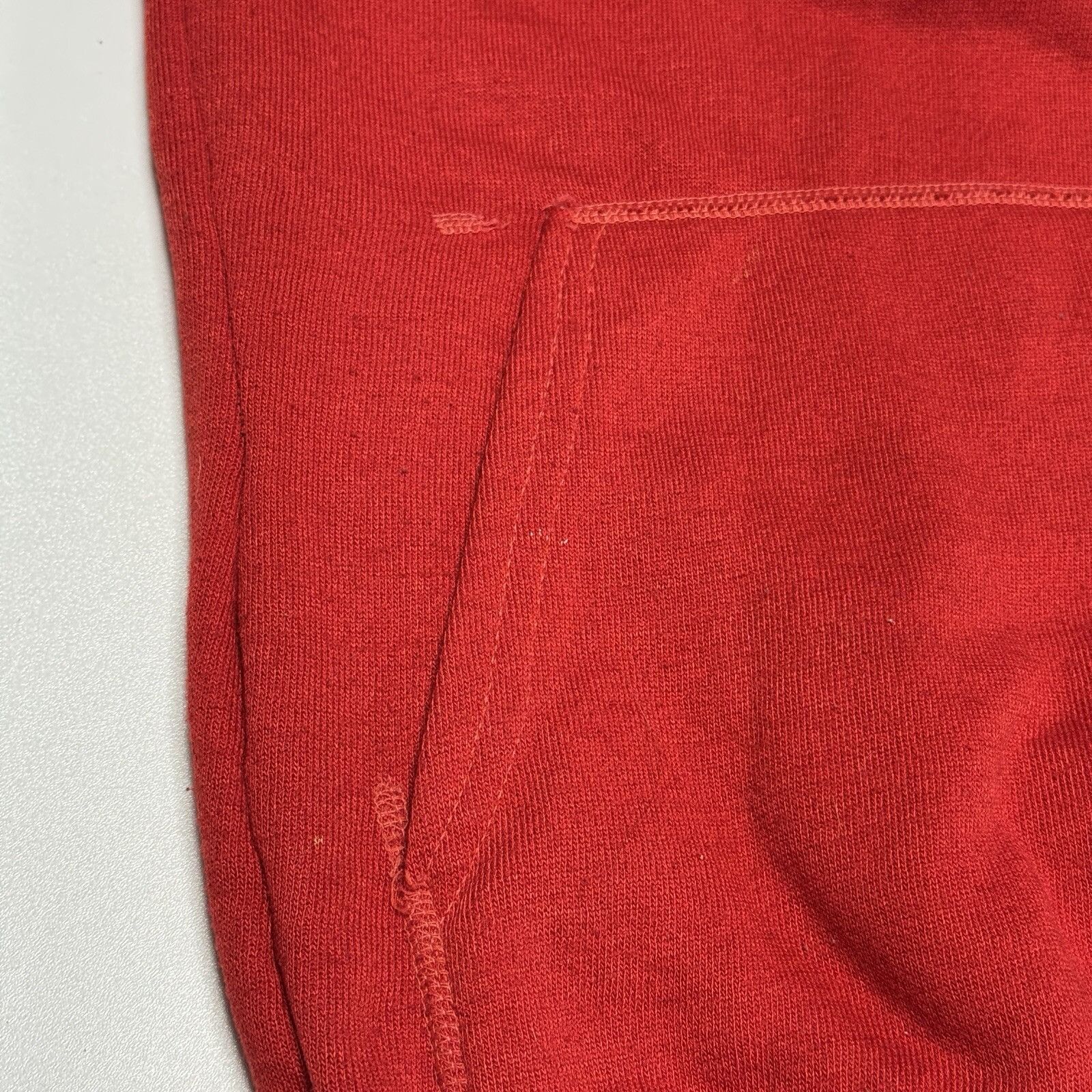 Vintage Vintage 70s 80s Sweat Hoodie Adult S/M Red Sweatshirt Size US M / EU 48-50 / 2 - 6 Thumbnail