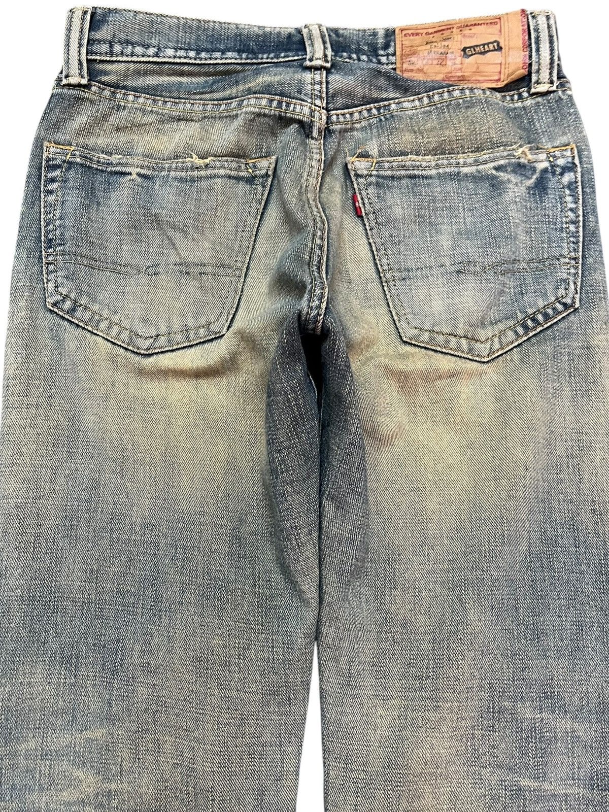 Japanese Brand Vintage GLheart Faded Mudwash Distressed Denim Size US 29 - 6 Thumbnail