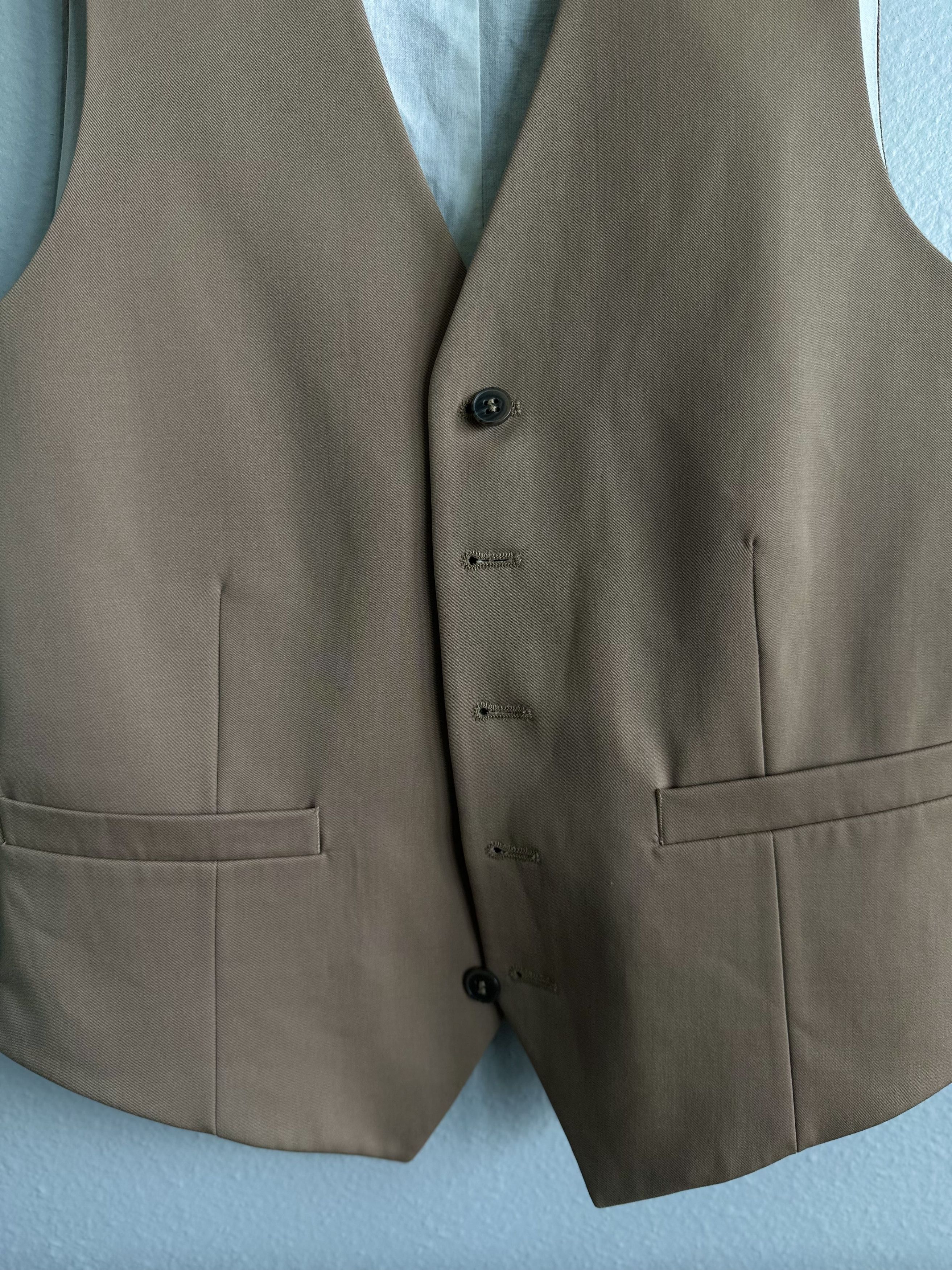 H&M × Maison Margiela MMM x H&M 2012 tan vest Size 46L - 4 Thumbnail