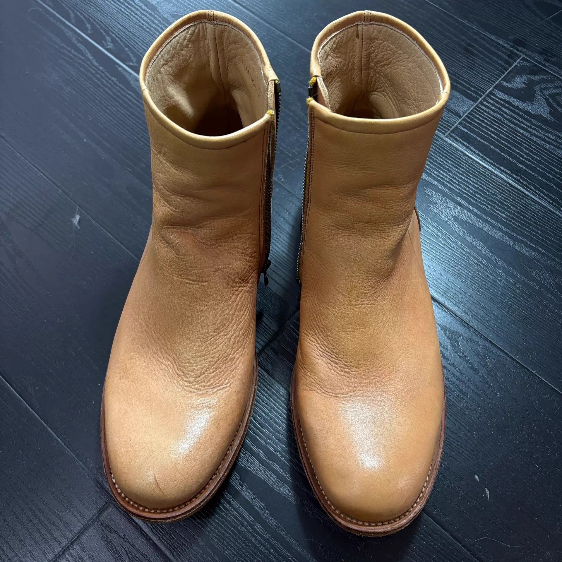 Number (N)ine Number (n)ine 07ss Natural Round Toe Mid-Calf Boots Size US 7 / EU 40 - 2 Thumbnail