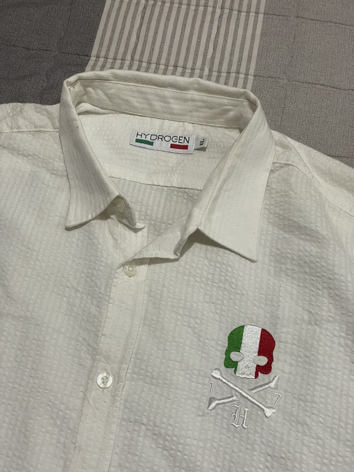 HYDROGEN Y2k crazy skull italy hydrogen shirt Size US XL / EU 56 / 4 - 5 Thumbnail