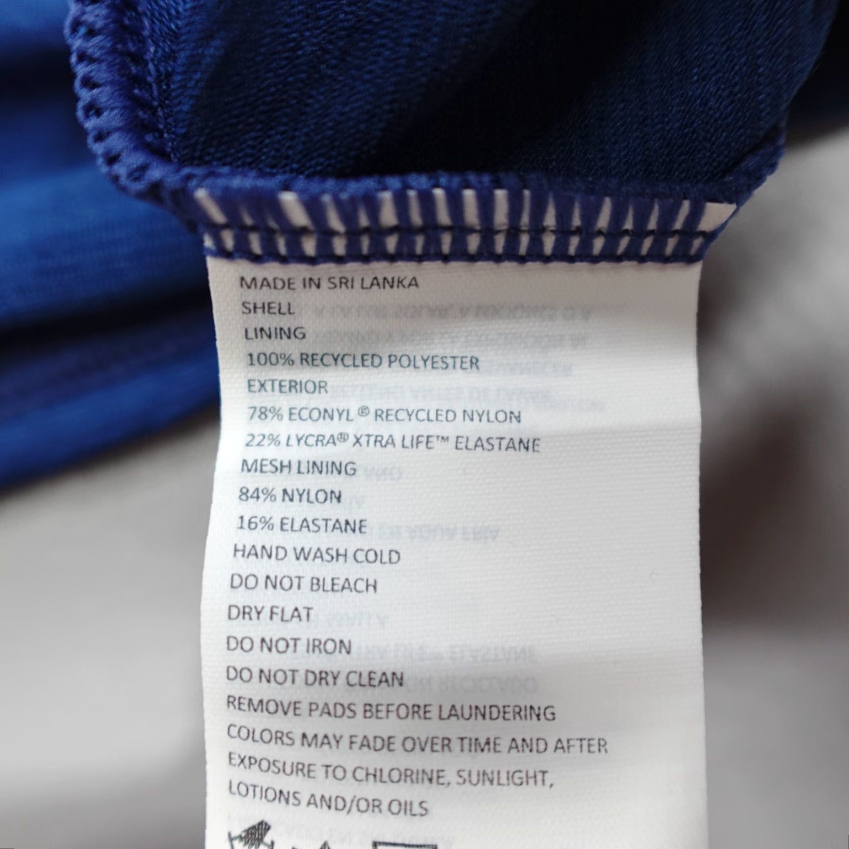 Prana prAna Ainsley Tankini Belize Blue Women's XS Tankini Solid Nylon Spandex Adjustable Removable Pads 1964801 Size ONE SIZE - 5 Thumbnail