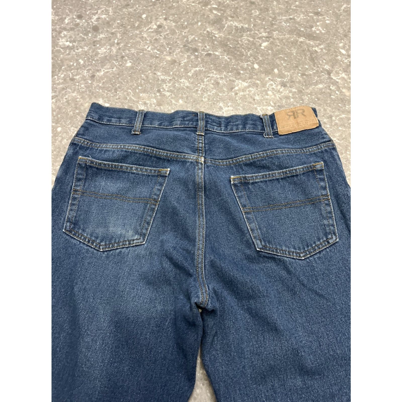 Denime Real Ranch Jeans Mens 35x34 Relaxed Fit Denim Straight Leg See Measurements Size US 35 - 6 Thumbnail