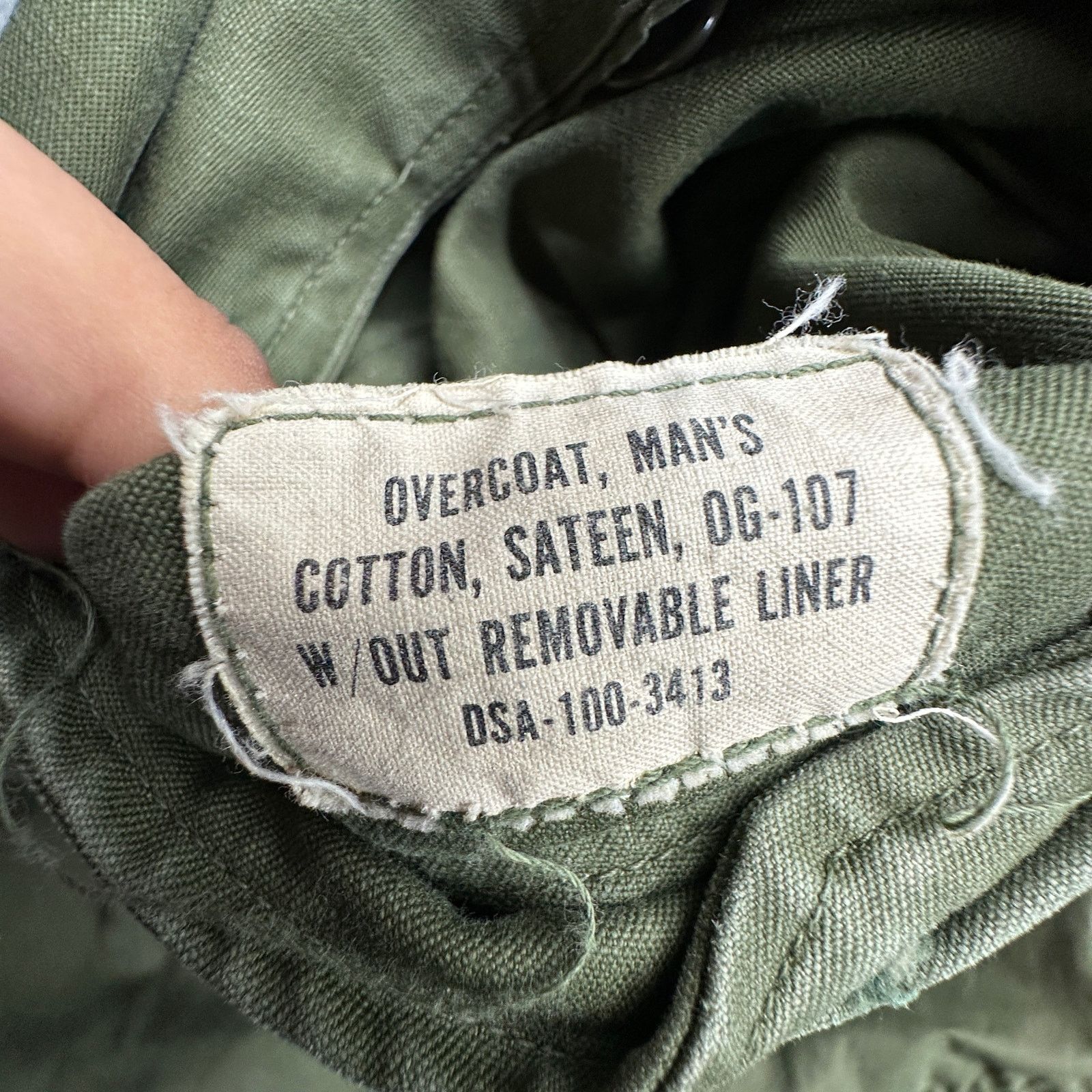 Other Vintage 60s Vietnam Era US Army Sateen OG-107 Coat Medium Size US M / EU 48-50 / 2 - 11 Thumbnail