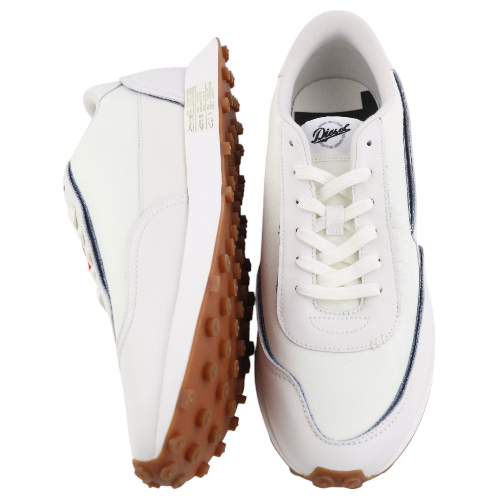 Diesel S-RACER LC EU44 White Suede Leather 40591 Size US 11 / EU 44 - 7 Thumbnail