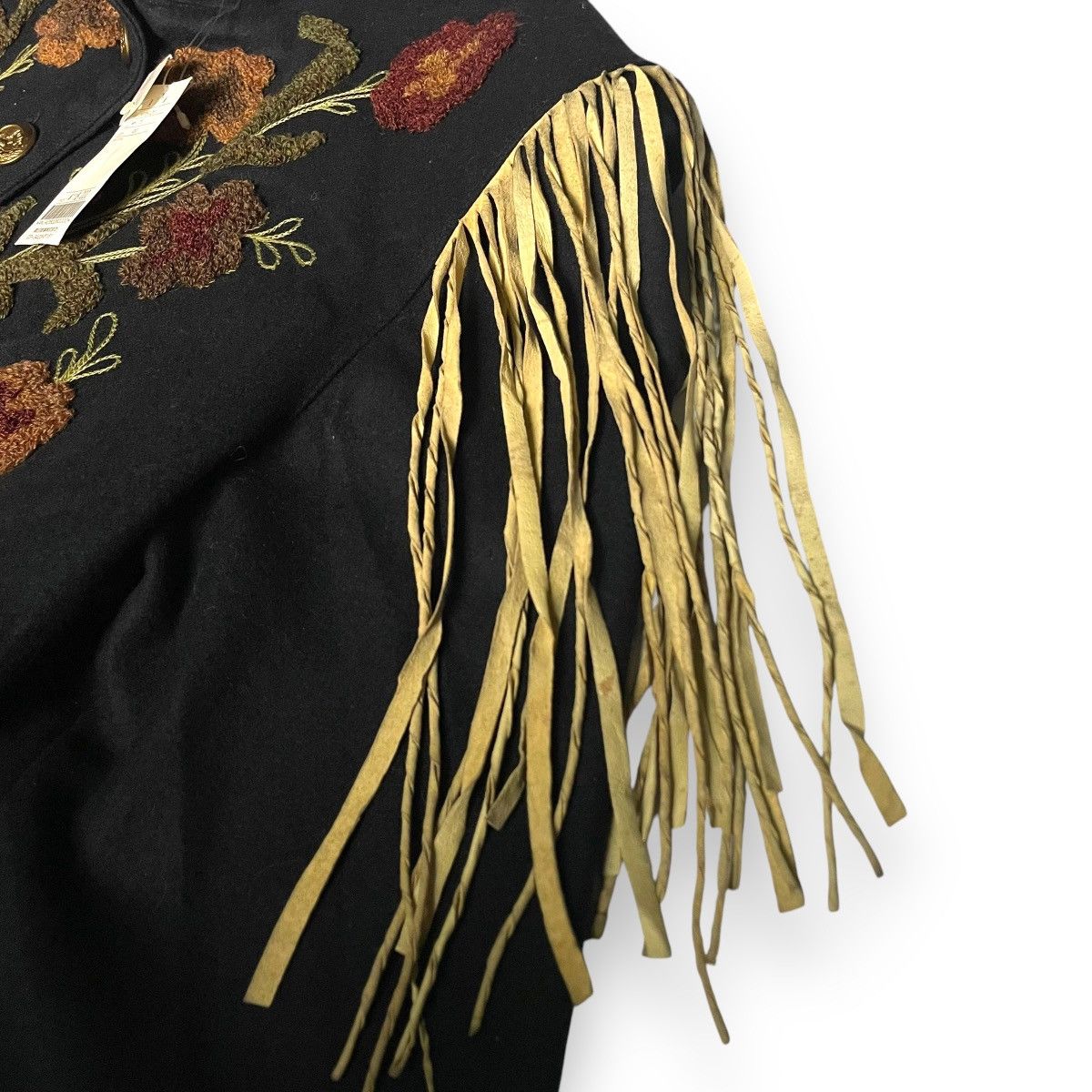 Double D Ranch 🔥 DOUBLE D RANCH EMBROIDERED NATIVE FLOWER WOOL JACKET Size M / US 6-8 / IT 42-44 - 8 Thumbnail
