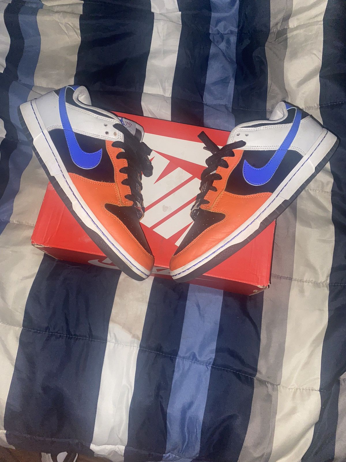 Nike Nike Dunk Low 75 Anniversary ‘Knicks’ Size US 11 / EU 44 - 1 Thumbnail