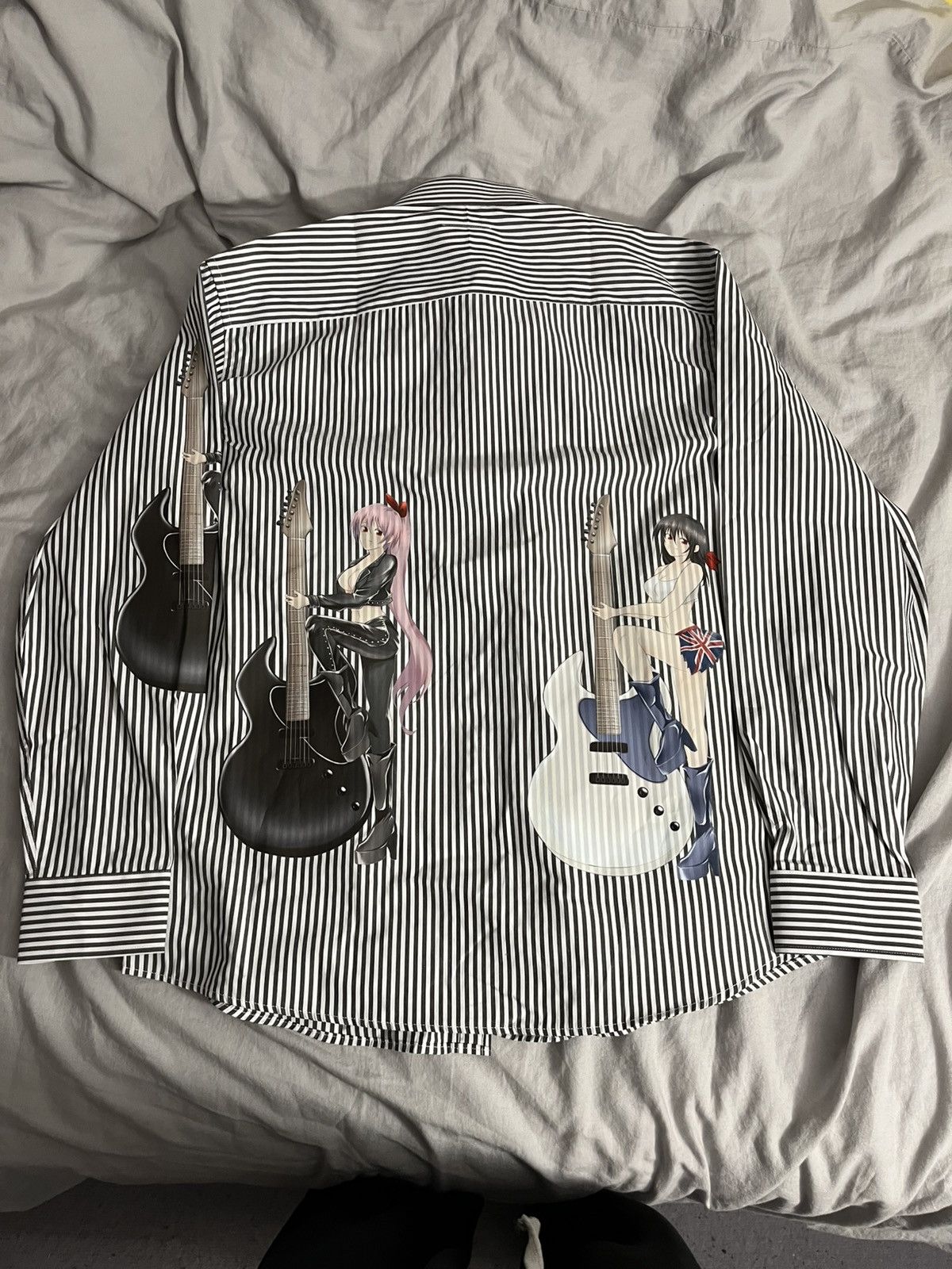 Other Son ludo guitar girl button up striped shirt Size US XL / EU 56 / 4 - 10 Thumbnail