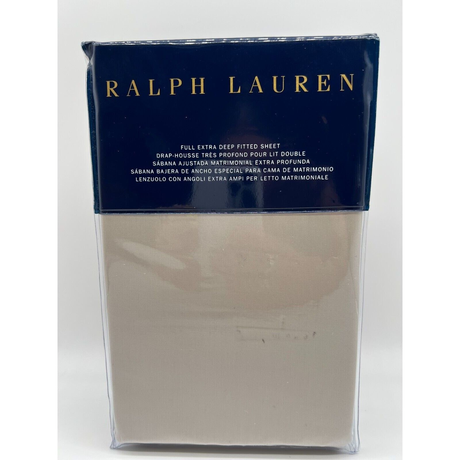 Ralph Lauren Ralph Lauren Percale Full Extra Deep Fitted Sheet Pale Size ONE SIZE - 1 Thumbnail