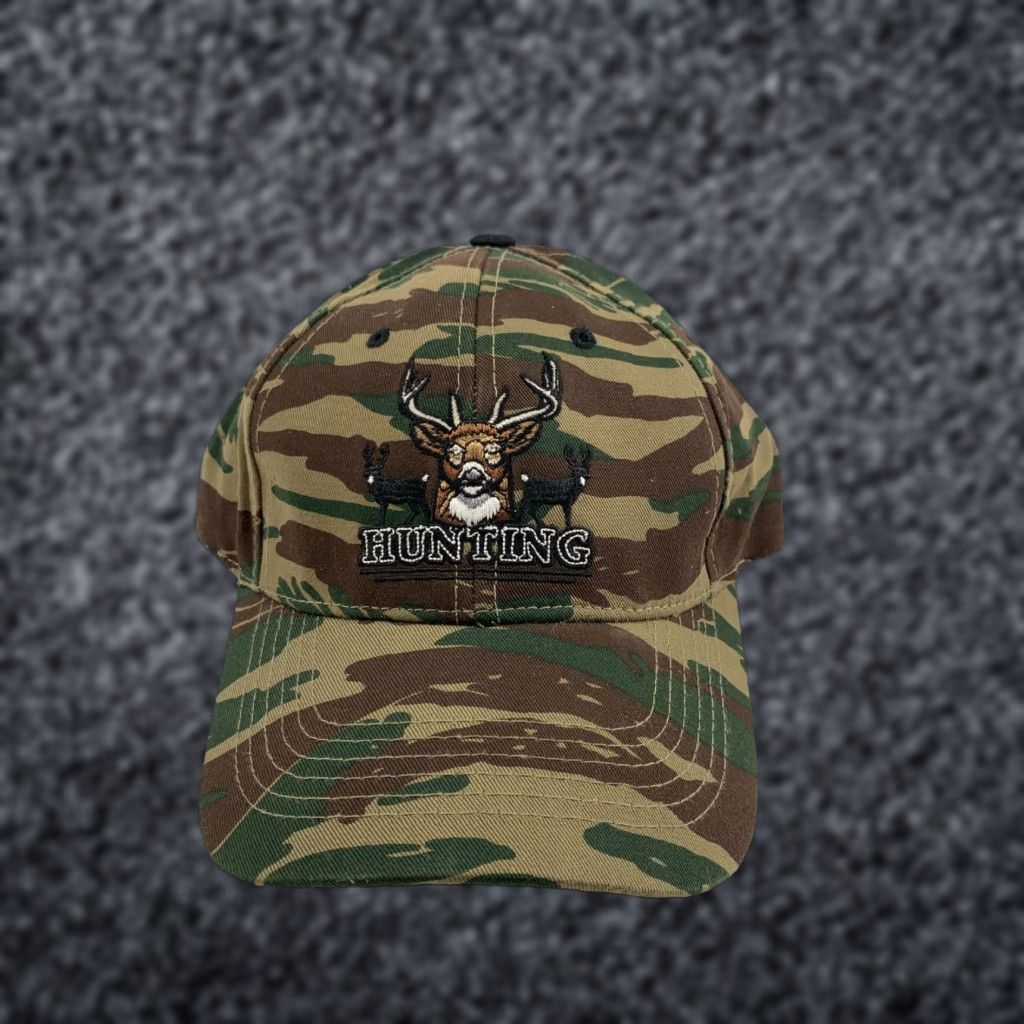 Vintage Captivating Headgear Men's Green Hunting Camouflage Adjustable Baseball Hat Size ONE SIZE - 1 Thumbnail