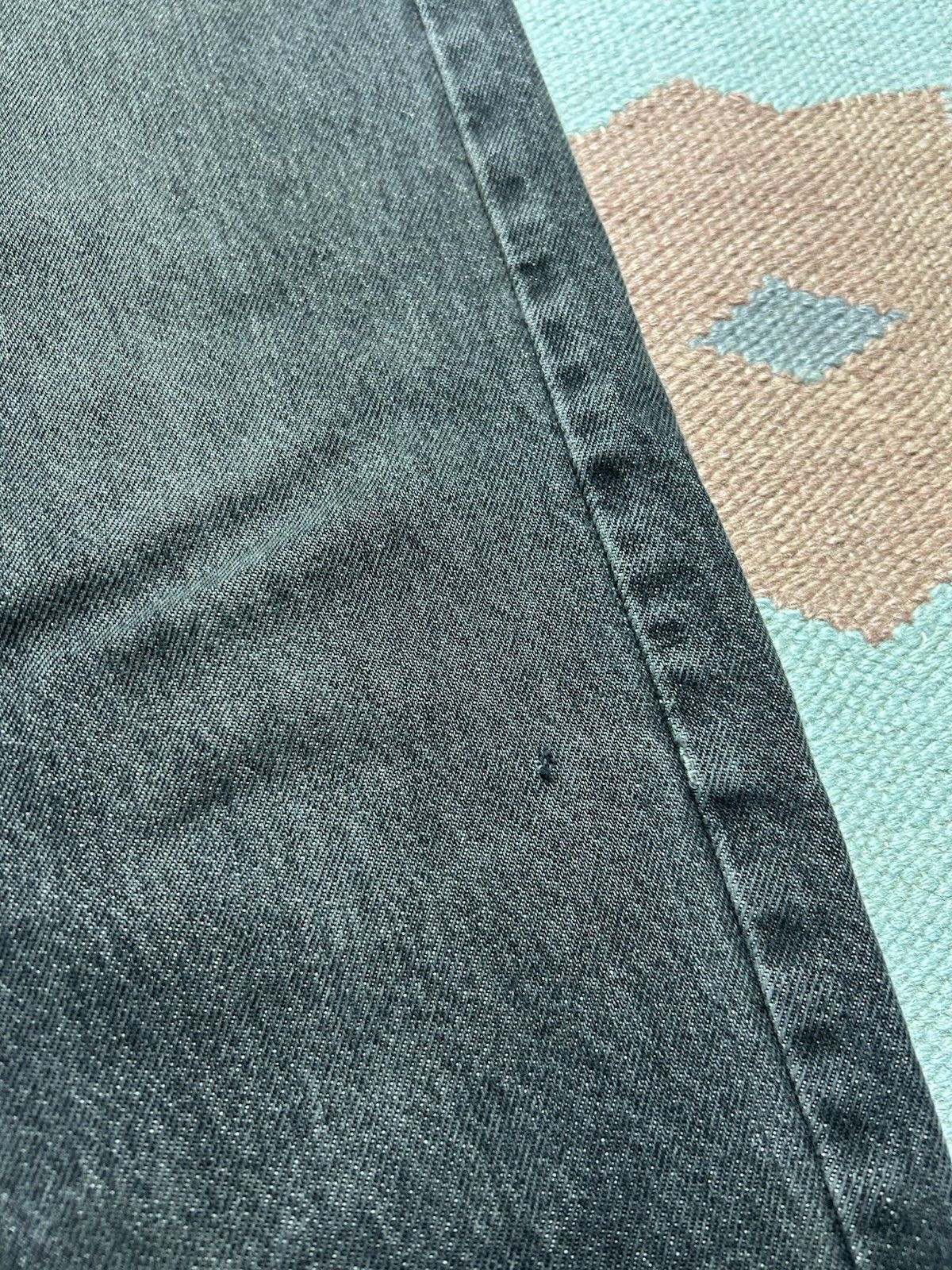 Vintage Vtg 90s Levis 505 jeans faded black distress straight 36x29 Size US 36 / EU 52 - 8 Thumbnail