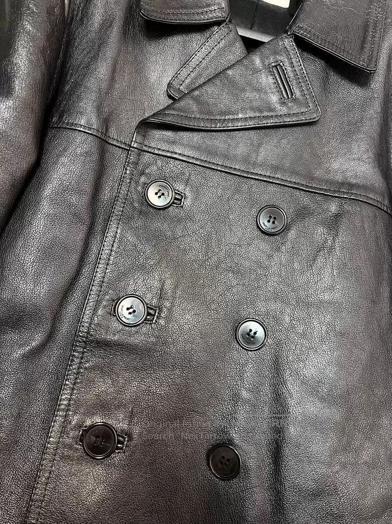 Saint Laurent Paris Saint Laurent Paris Calf Leather Notched Lapel Double Brea Size US M / EU 48-50 / 2 - 4 Thumbnail