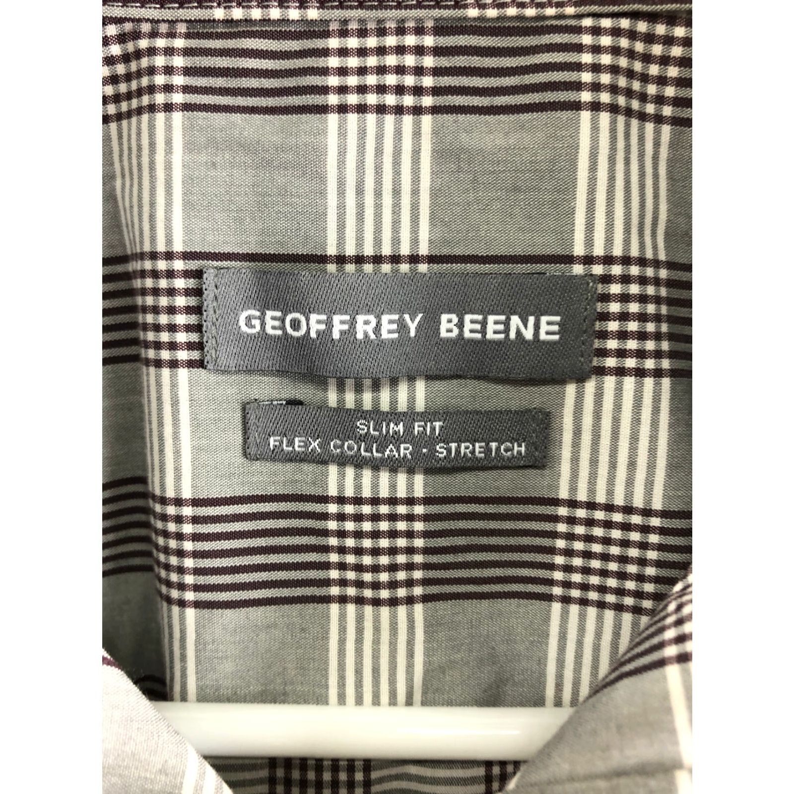 Geoffrey Beene Geoffrey Beene Slim Fit Shirt Size 15 34/35 Mens Long Sleeve Spread Collar Shirt Gray Size US M / EU 48-50 / 2 - 6 Thumbnail