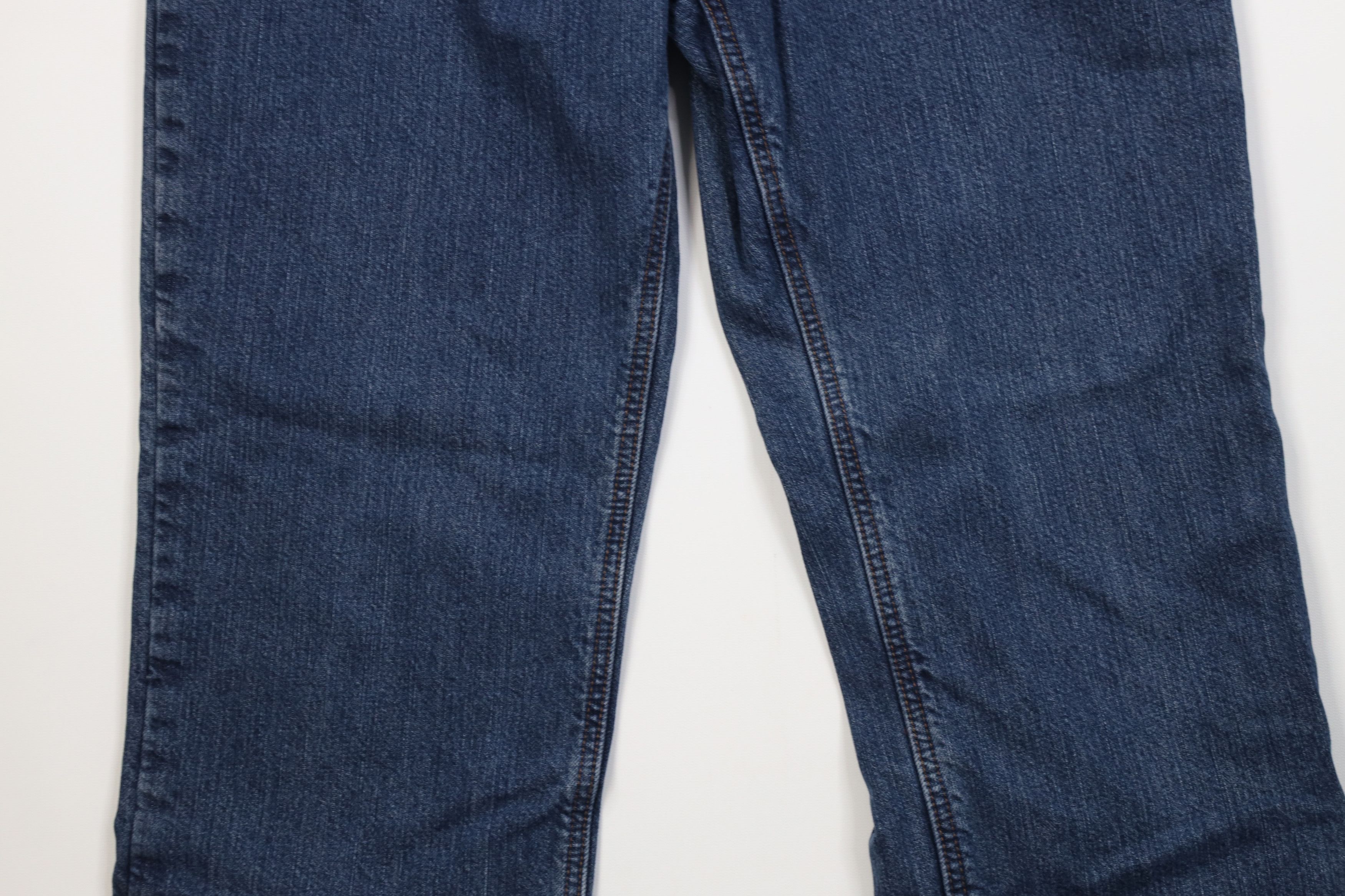 Carhartt Vintage Y2K Carhartt Flannel Lined Wide Leg Denim Jeans Blue Size 32" / US 10 / IT 46 - 4 Thumbnail