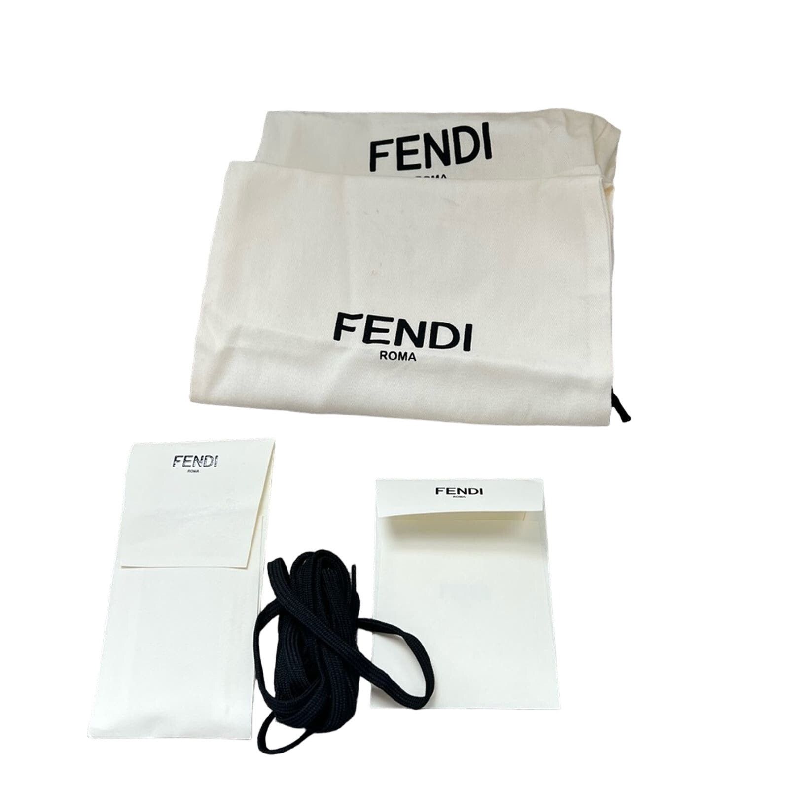 Fendi Fendi Men’s Neoprene Blue/White/Silver Slip-On Sneakers Size US 8 / EU 41 - 3 Thumbnail