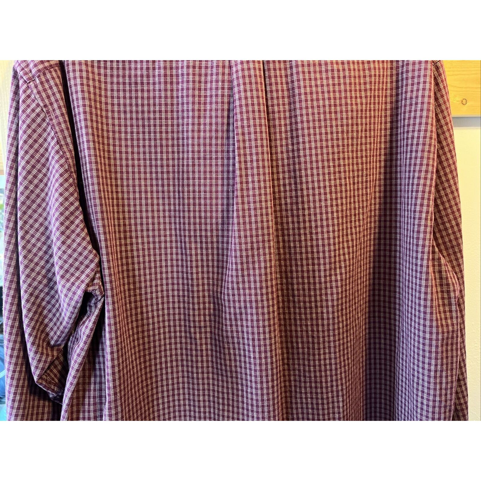 Other vesi sportswear men’s L burgundy check Montana cotton shirt Size US L / EU 52-54 / 3 - 15 Thumbnail