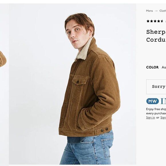 Madewell × Vintage VTG Madewell Men’s Beige Sherpa Trucker Jacket L Size US L / EU 52-54 / 3 - 5 Thumbnail