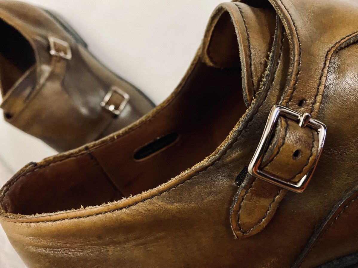 Allen Edmonds Allen Edmonds Brown Mora 2.0 Double Monk Strap Cap Toe 13 E Size US 13 / EU 46 - 12 Thumbnail