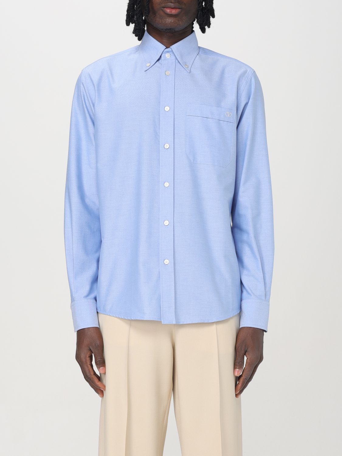 Valentino Valentino Shirt Men Blue Size US L / EU 52-54 / 3 - 1 Thumbnail