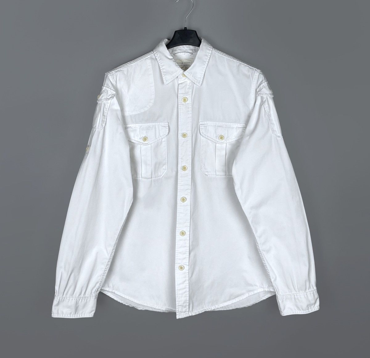 Ralph Lauren Denim & Supply Ralph Lauren White Multipocket Shirt Size L Size US M / EU 48-50 / 2 - 2 Thumbnail
