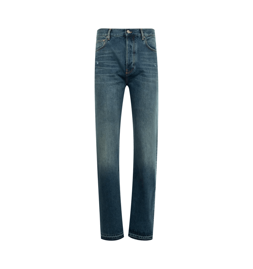 Amiri o1h1sh10525 Released Hem Jeans in Indigo/Blue Size US 34 / EU 50 - 1 Thumbnail