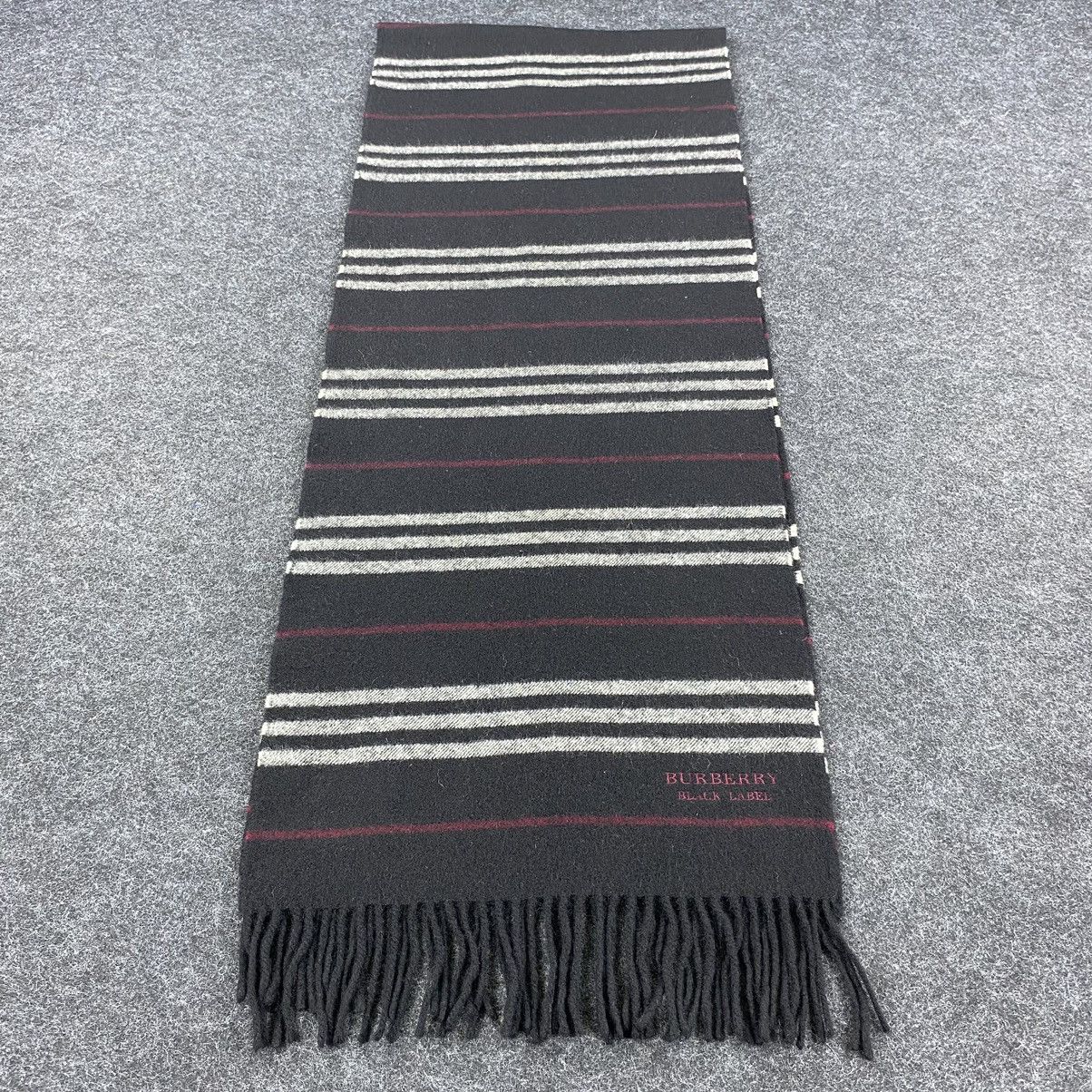 Burberry × Vintage Burberry Black Label Scarf # Muffler # Neckwear # D239 Size ONE SIZE - 5 Thumbnail