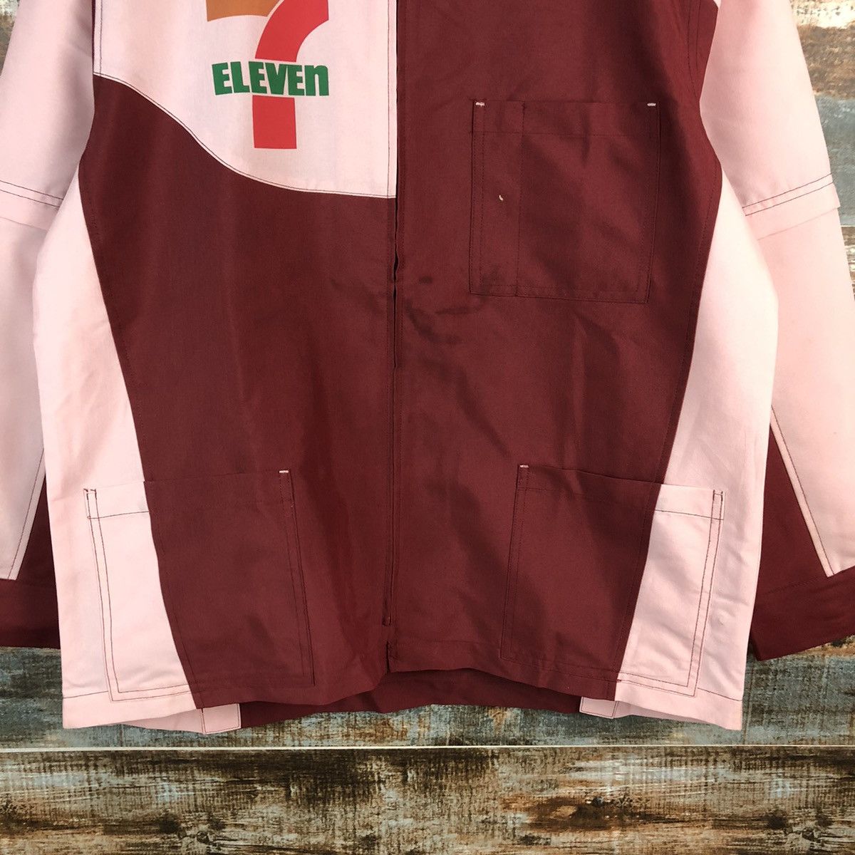 Japanese Brand 7 Eleven vintage Pink Shirt #A2477 Size US L / EU 52-54 / 3 - 6 Thumbnail