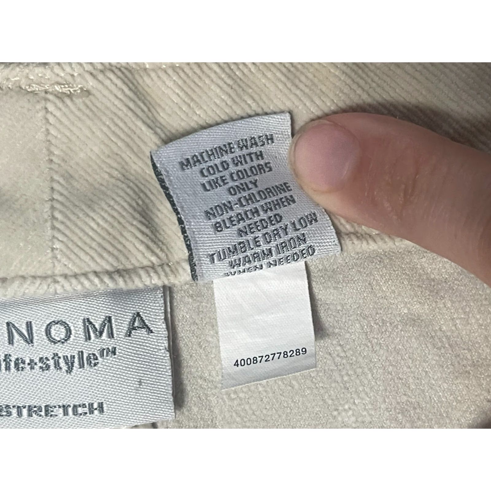 Vintage Sonoma Pants Women's Size 10 White Stretch Straight Leg Ankle Casual Regu lar Size 32" / US 10 / IT 46 - 4 Thumbnail