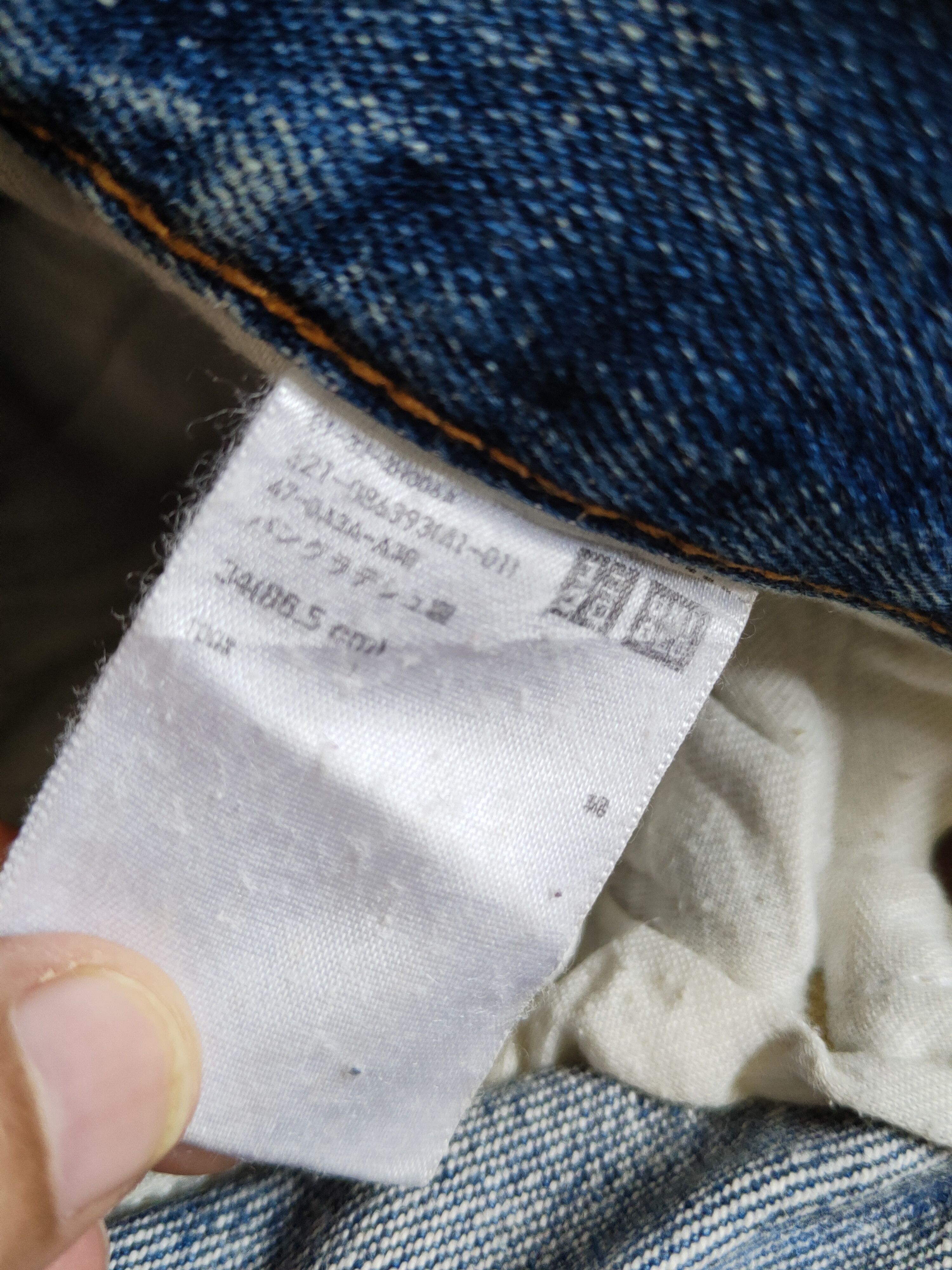 Japanese Brand Uniqlo Blue Faded Distressed Ripped denim Jeans #S2240 Size US 34 / EU 50 - 14 Thumbnail