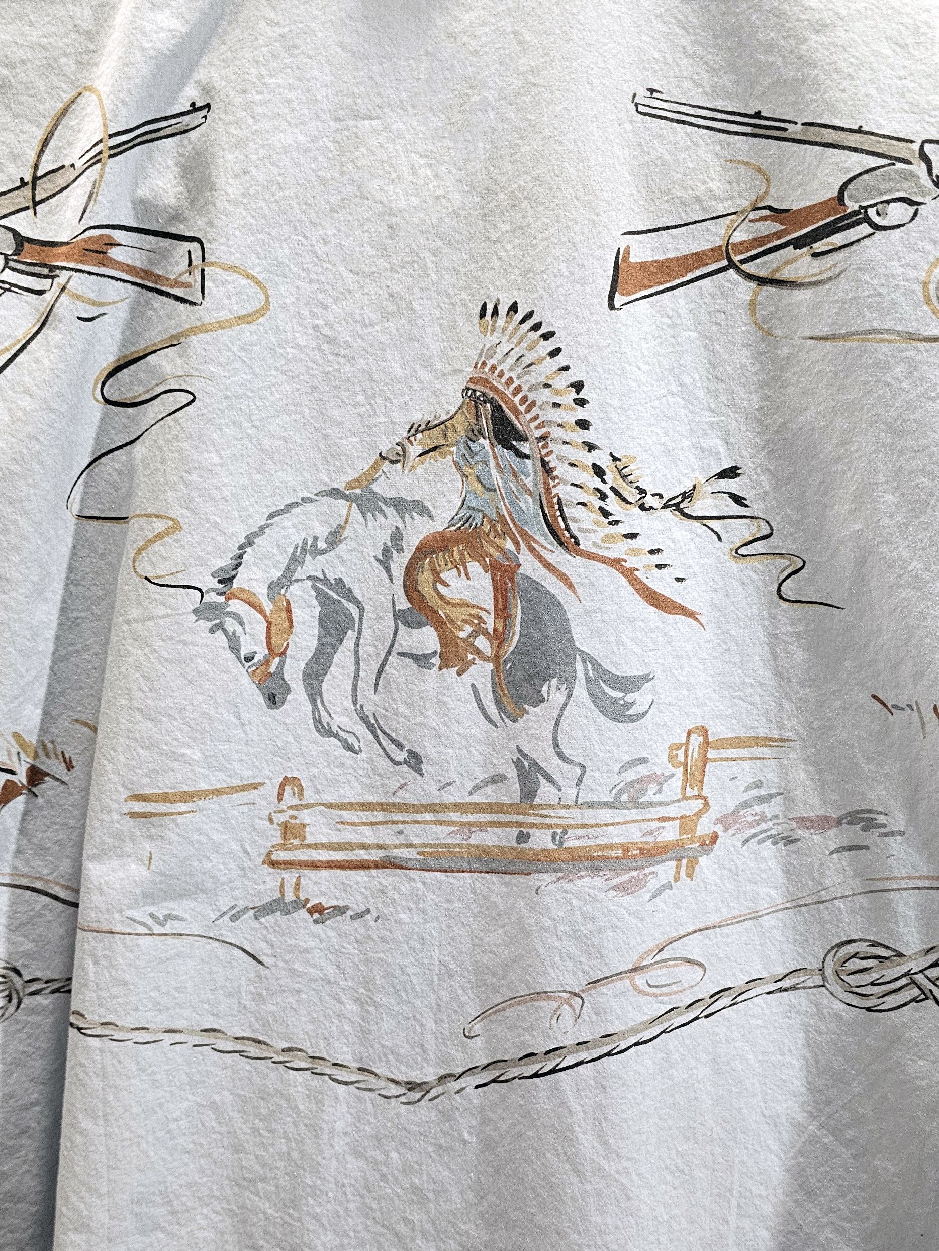 Prada Native Cowboy Print Camp Collar Shirt Size US S / EU 44-46 / 1 - 5 Thumbnail