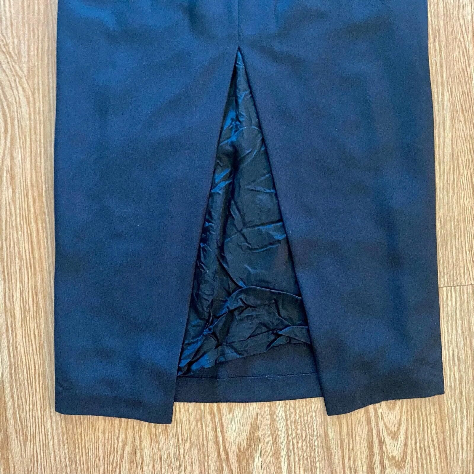 Other Alex Evenings Vintage Black Minimalist Maxi Skirt Womens M Size 32" / US 10 / IT 46 - 7 Thumbnail