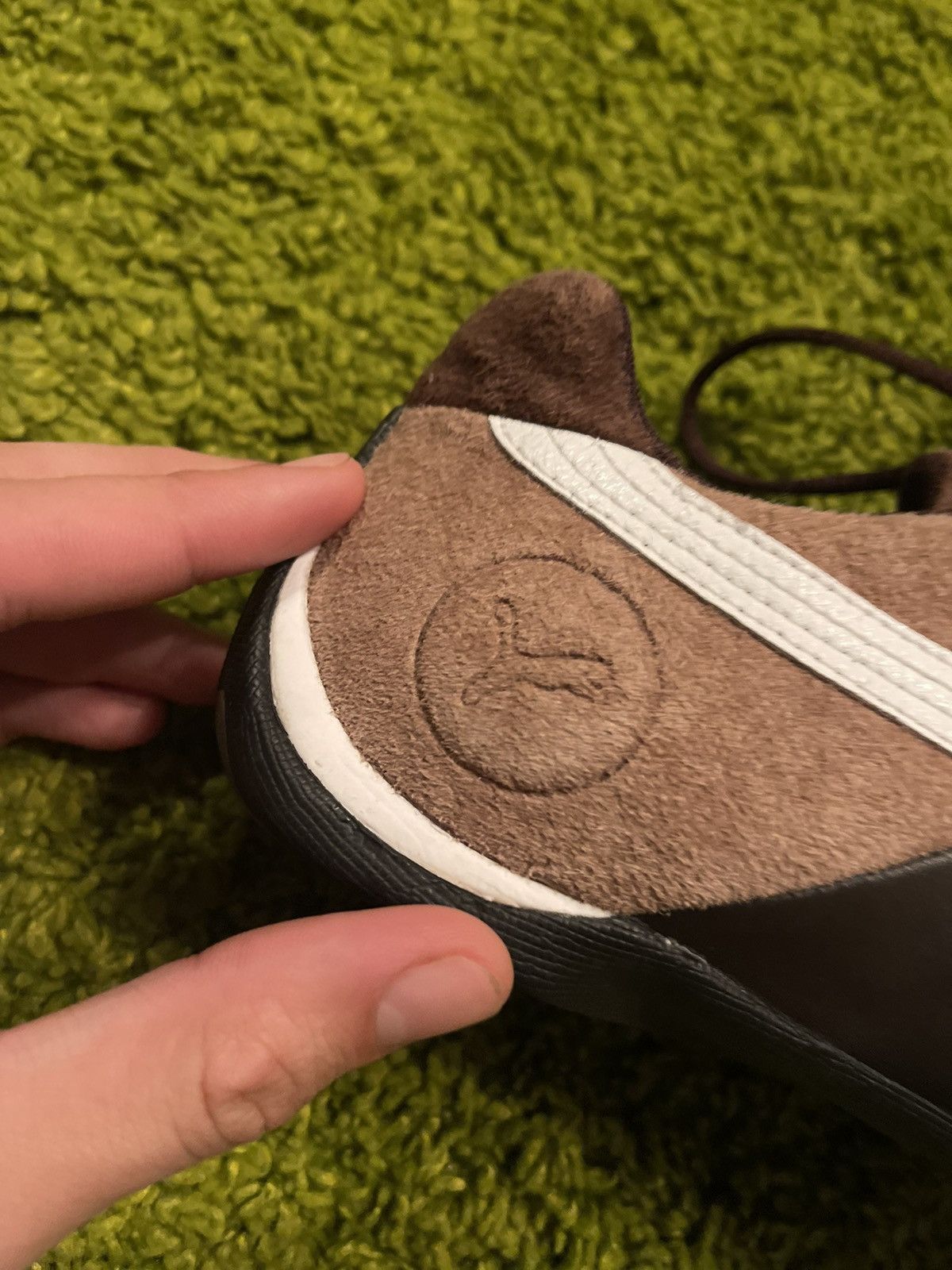 Designer × Puma × Vintage Puma 2000s vintage real leather Y2K assymetric sneakers Size US 9 / EU 42 - 3 Thumbnail