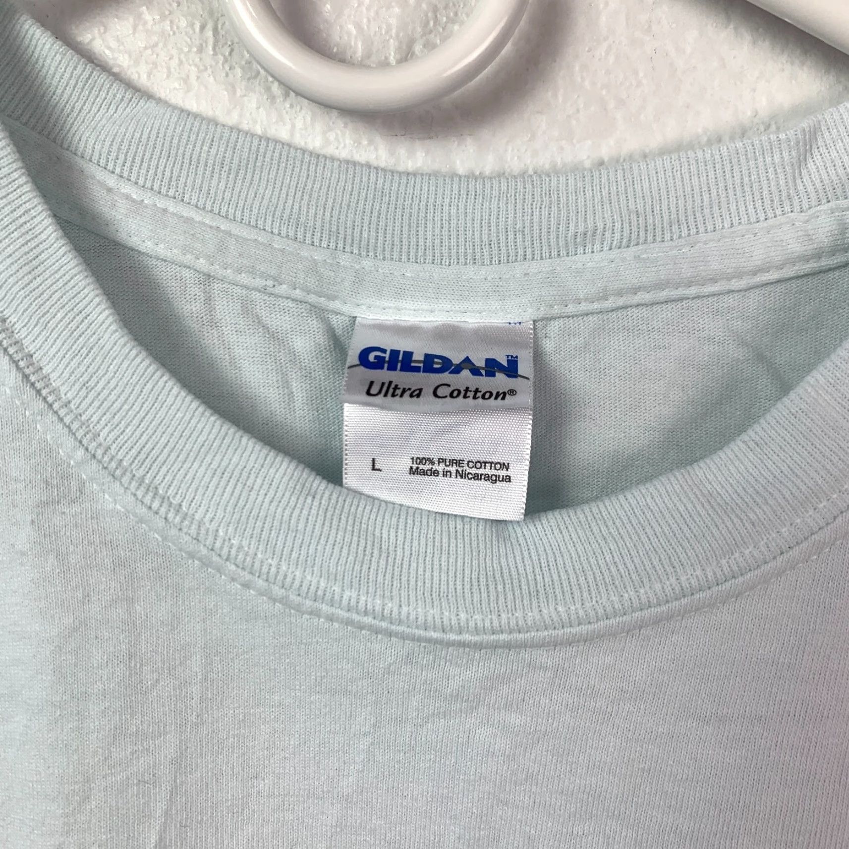 Gildan Washington Metro Watershed District Tee T-Shirt L Mens White 100% Cotton Gildan Crew Neck Short Sleeve Graphic Print Size US L / EU 52-54 / 3 - 3 Thumbnail