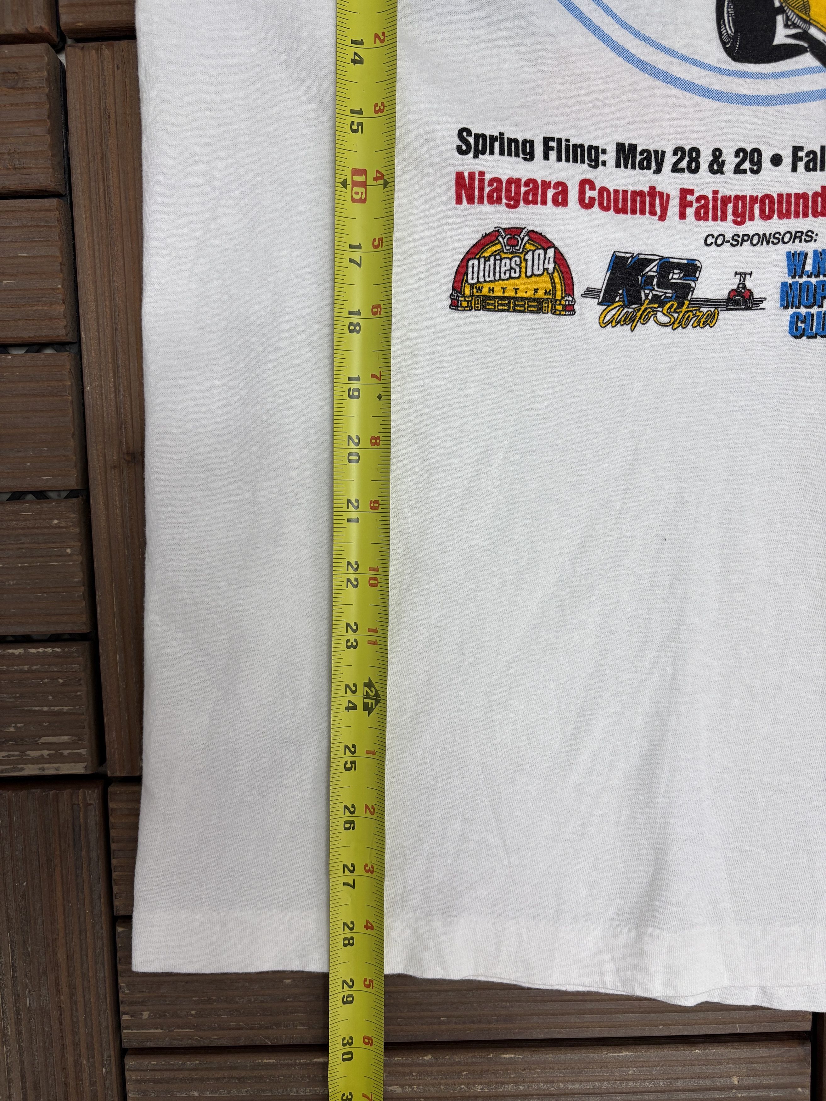 Vintage Niagara '94 Auto Swap Car Shows Vintage White T-Shirt Tee Size US XL / EU 56 / 4 - 9 Thumbnail